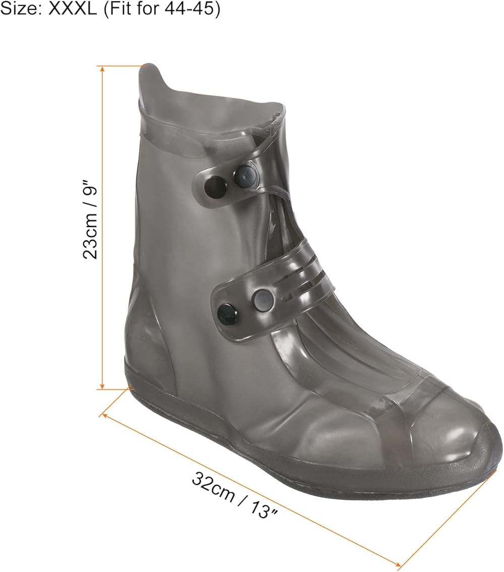 Couvre-chaussures Imperméables En PVC Réutilisables | Bottes De Pluie Et Neige Avec Fermeture éclair Antidérapante Pour Homme Et Femme
