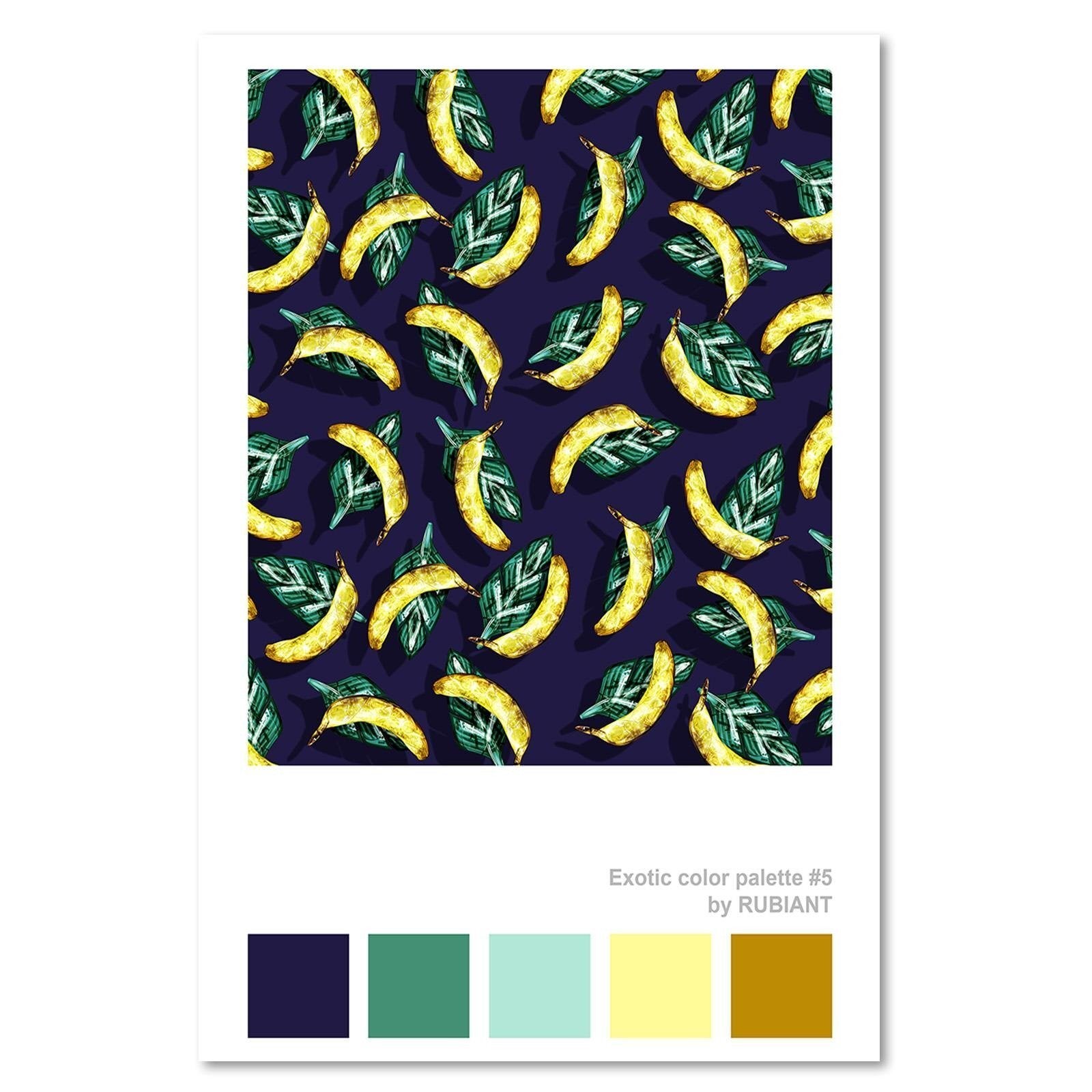 Tableau bois banane pluie - 70 x 100 cm - 2