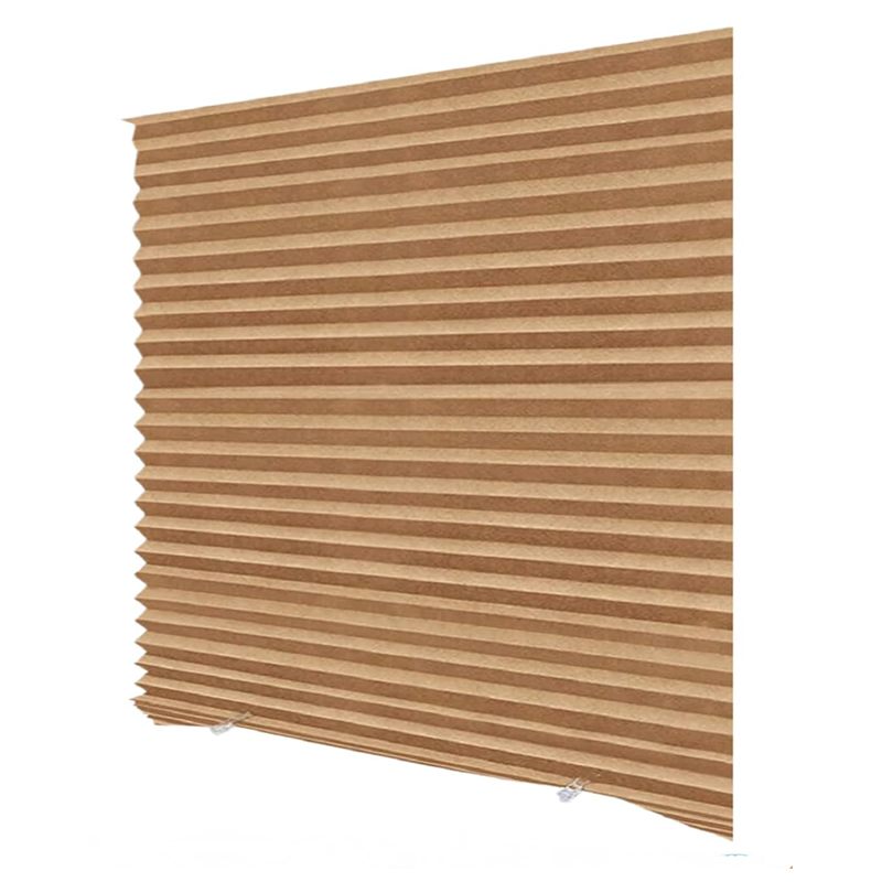 Żaluzje pionowe, przenośne, samoprzylepne, zasłony zaciemniające, nie wymagają wiercenia, 60*180 cm, brązowe