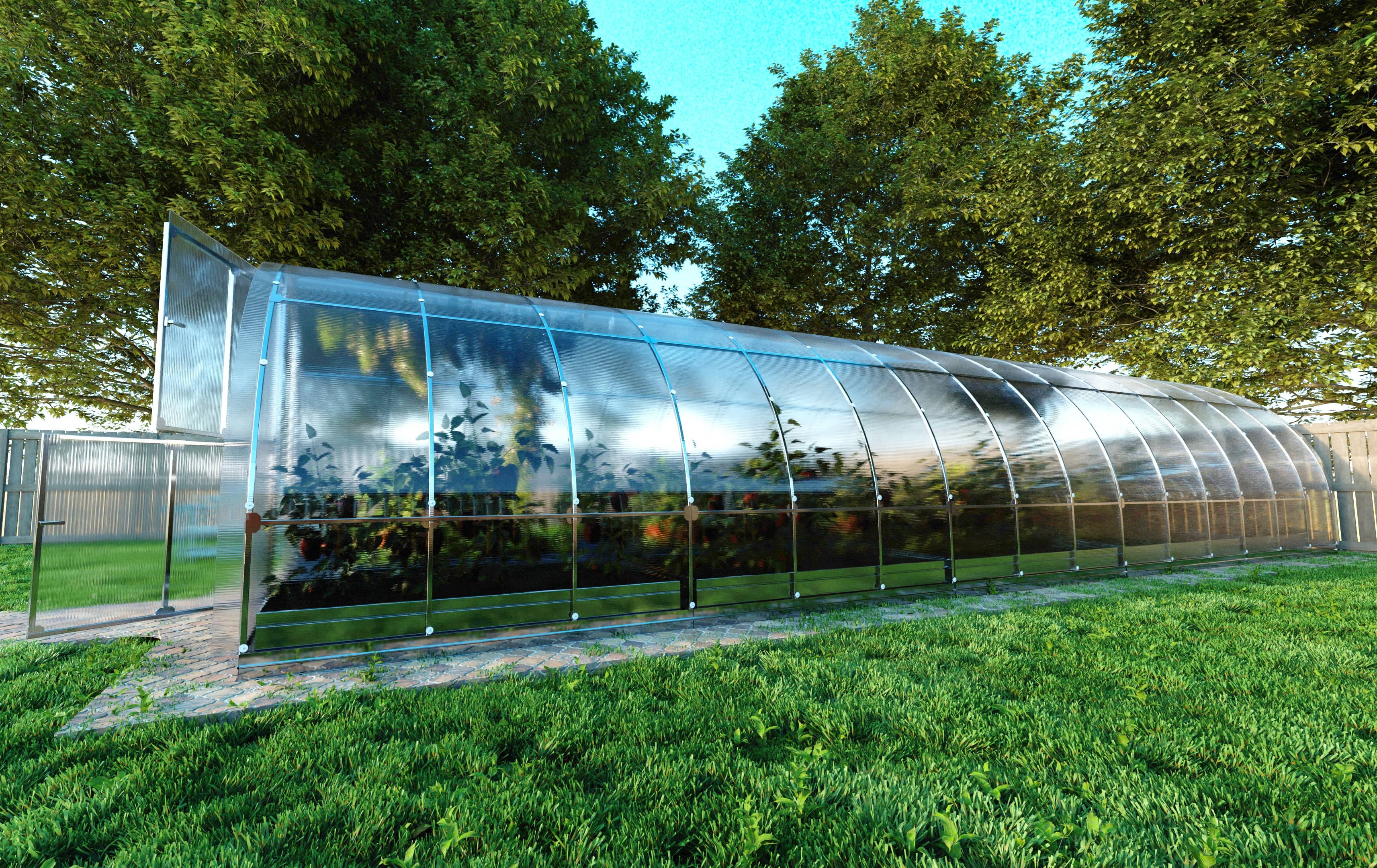 Serre de jardin KLASIKA TUBE 3 x 10 m (30 m²), 6 mm avec revêtement en polycarbonate - 3