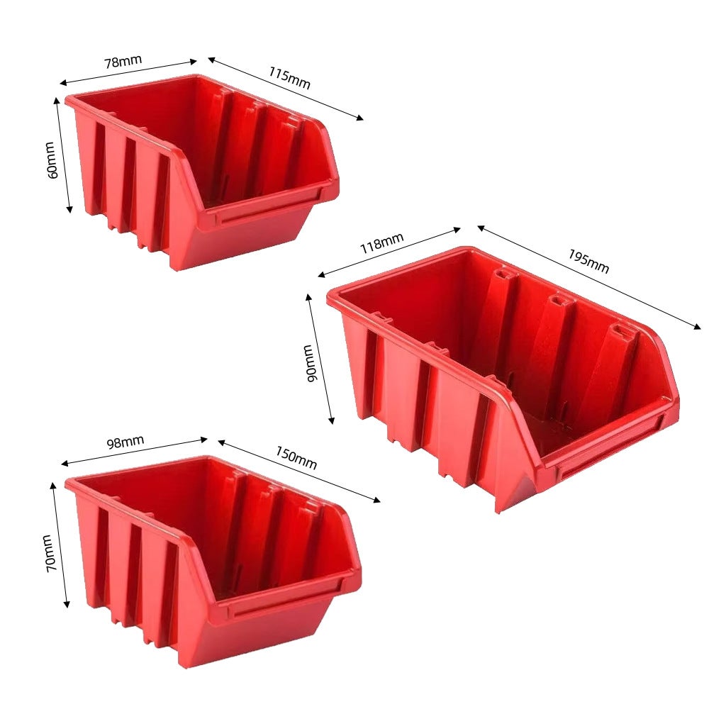 Suporte para ferramentas com 39 peças, parafusos e porcas, suporte para pregos, suporte para chaves (exceto ferramentas) - 6