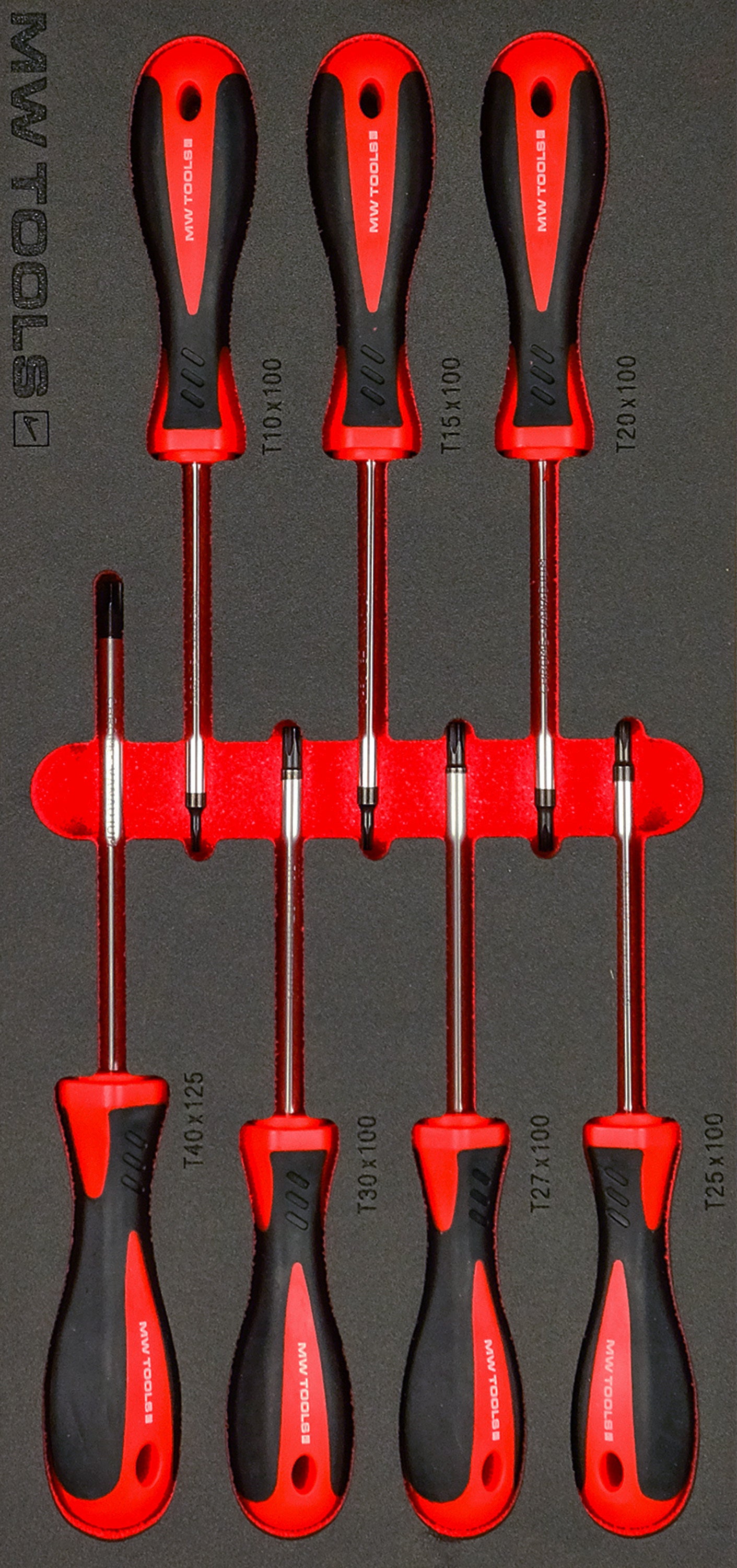 Jeu De 7 Tournevis Torx Würth Zèbre | Maniables, En Mousse Découpée Pour Chariot | Qualité Professionnelle