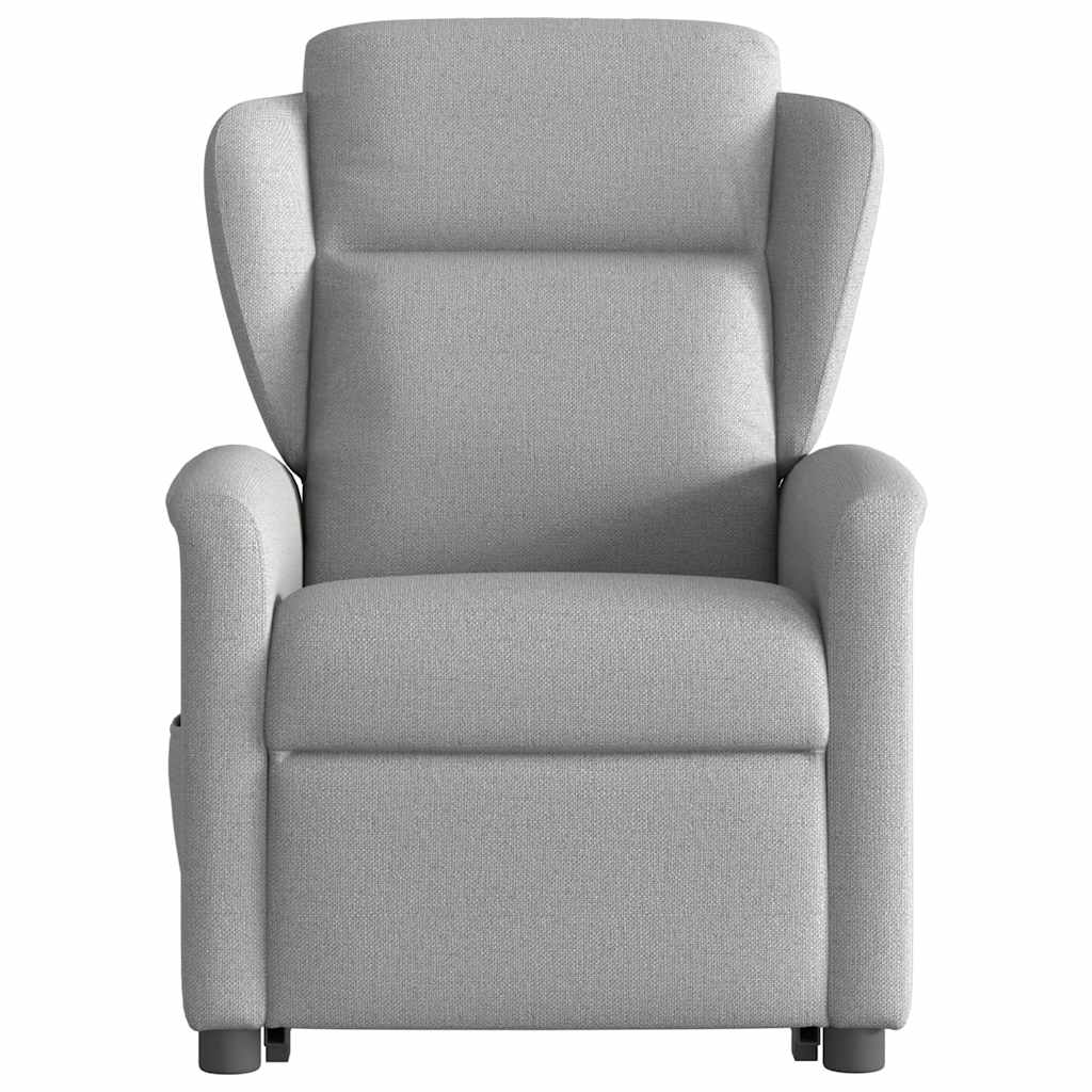 Fauteuil de massage | Fauteuil de relaxation | Chaise de relaxation inclinable gris nuage tissu CFW572507 - 5
