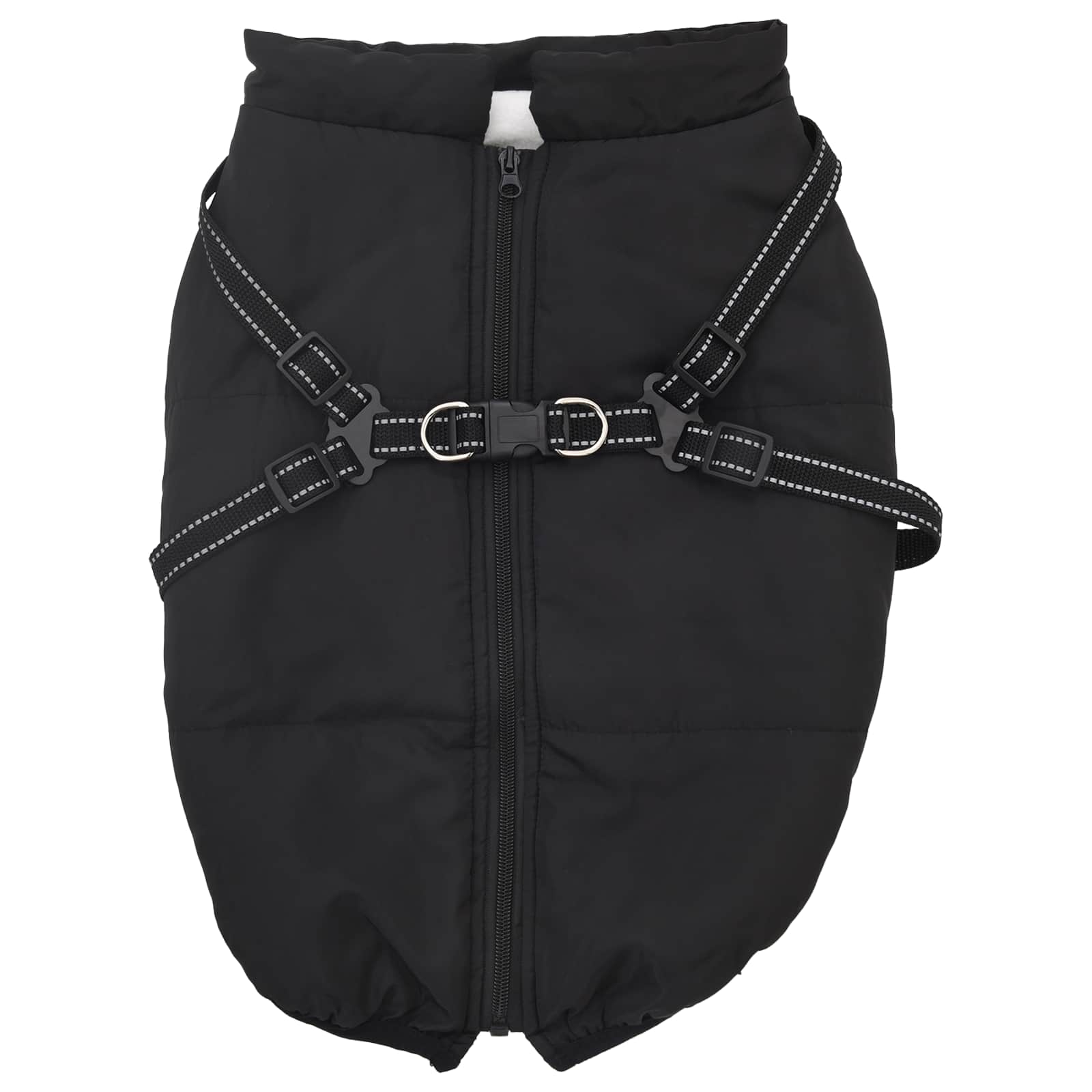 Abrigo para Perros Negro L48 Vellón y poliéster vidaXL - 2