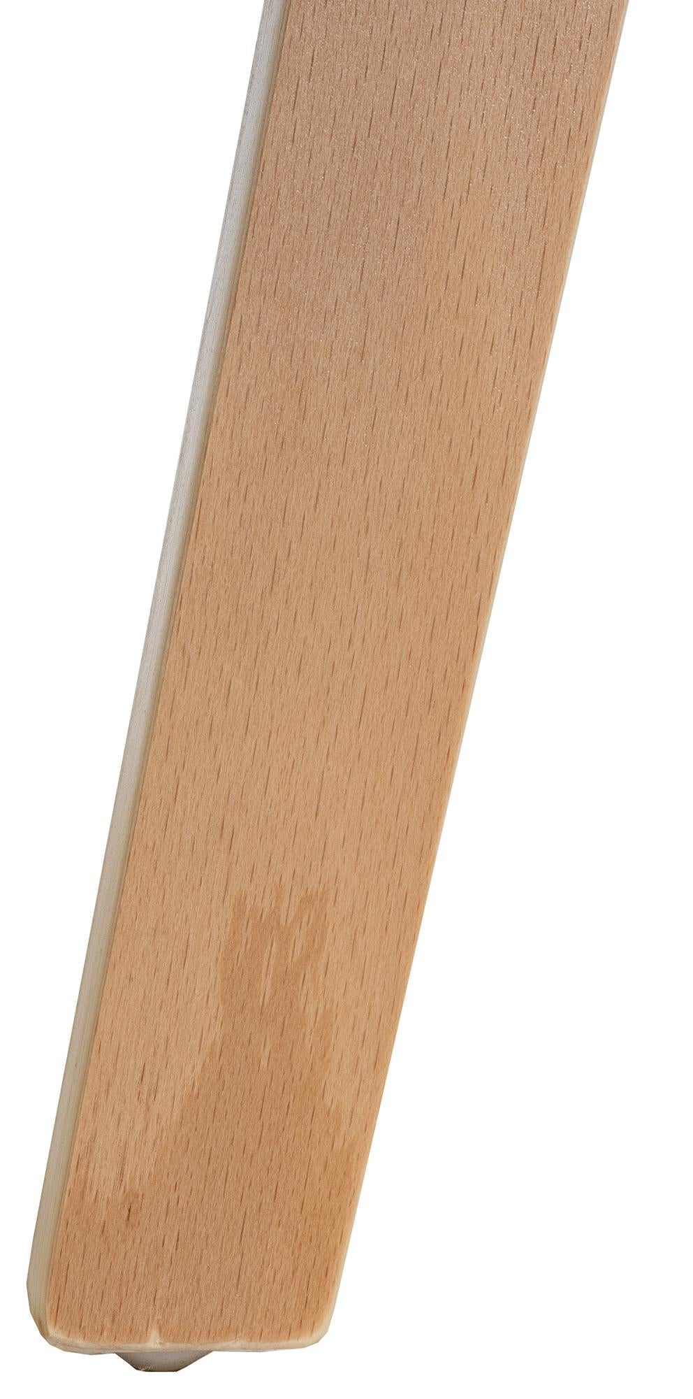 Chaise retro Kingston en similicuir Nature / Blanc - 7