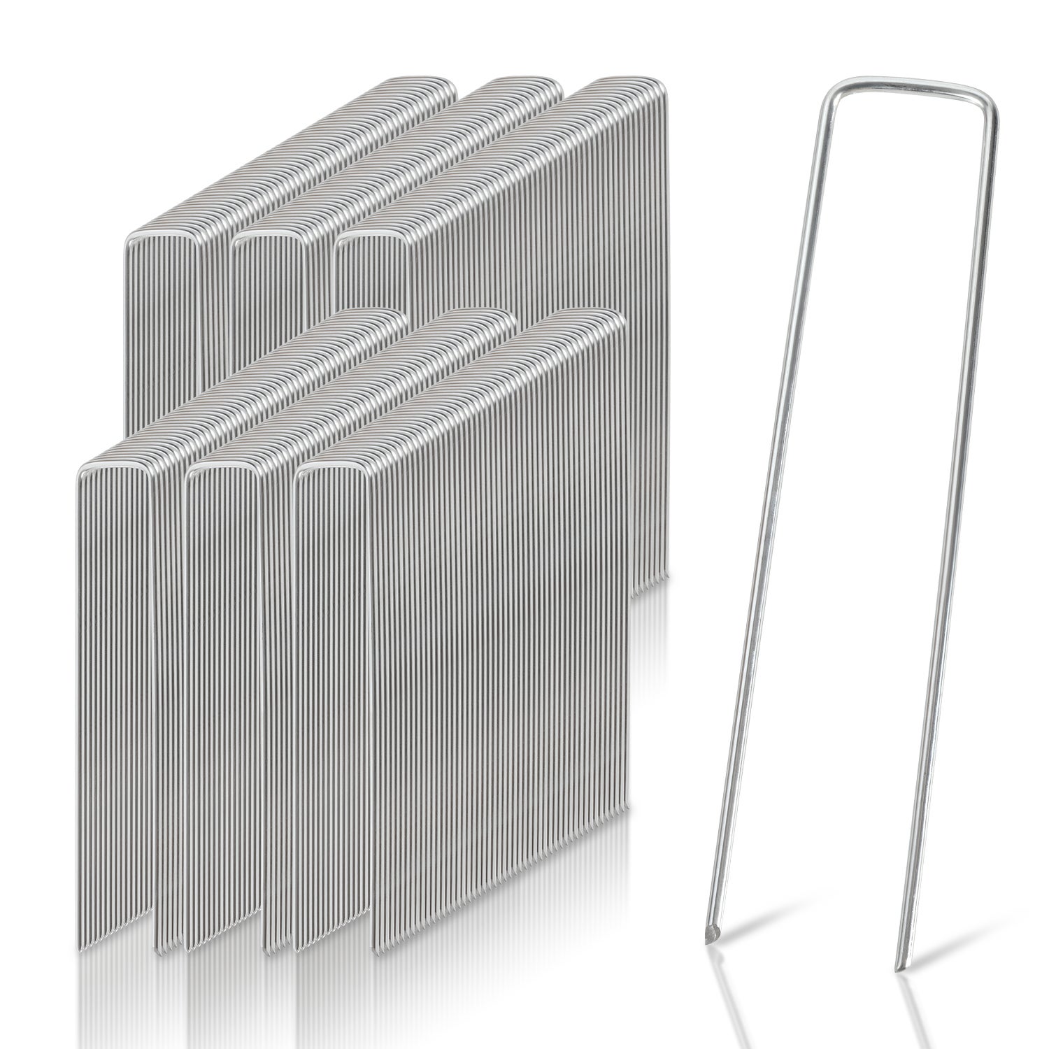 Lot De 8 Piquets De Fixation XL Relaxdays - 30,5 Cm Pour Bâche - Acier Doré