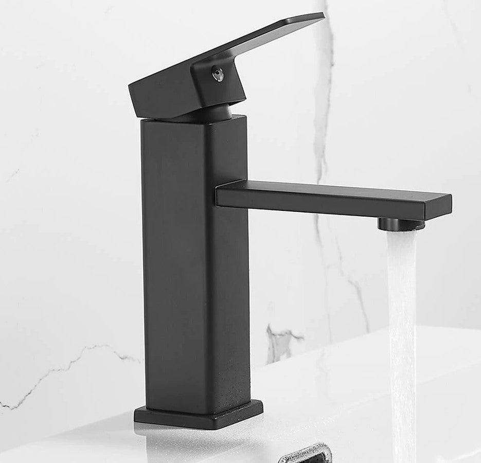 GRIFO DE LAVABO REA SIENA LOW BLACK Leroy Merlin