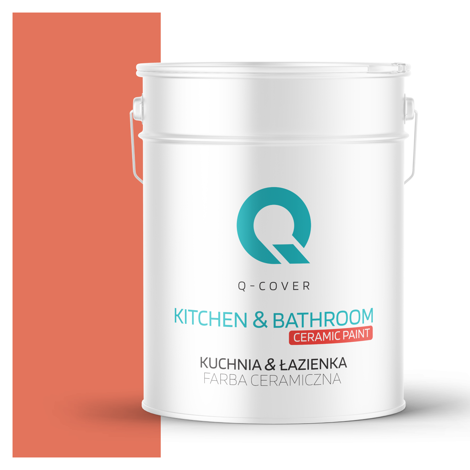 Farba Ceramiczna Kuchnia &amp; Łazienka Q-Cover Pąsowy H6029 Głęboki Mat 10L
