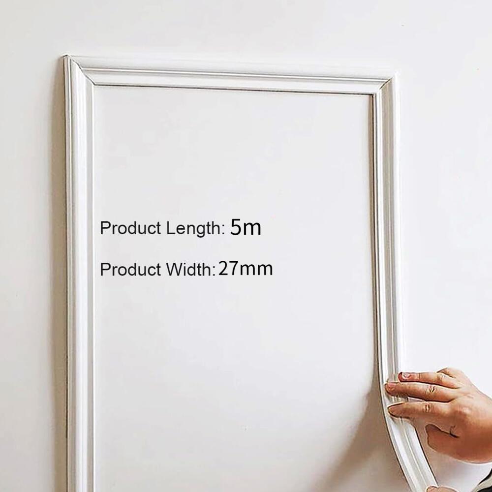 Fita decorativa de parede 3D autoadesiva e flexível, ideal para decoração de interiores do tipo 
