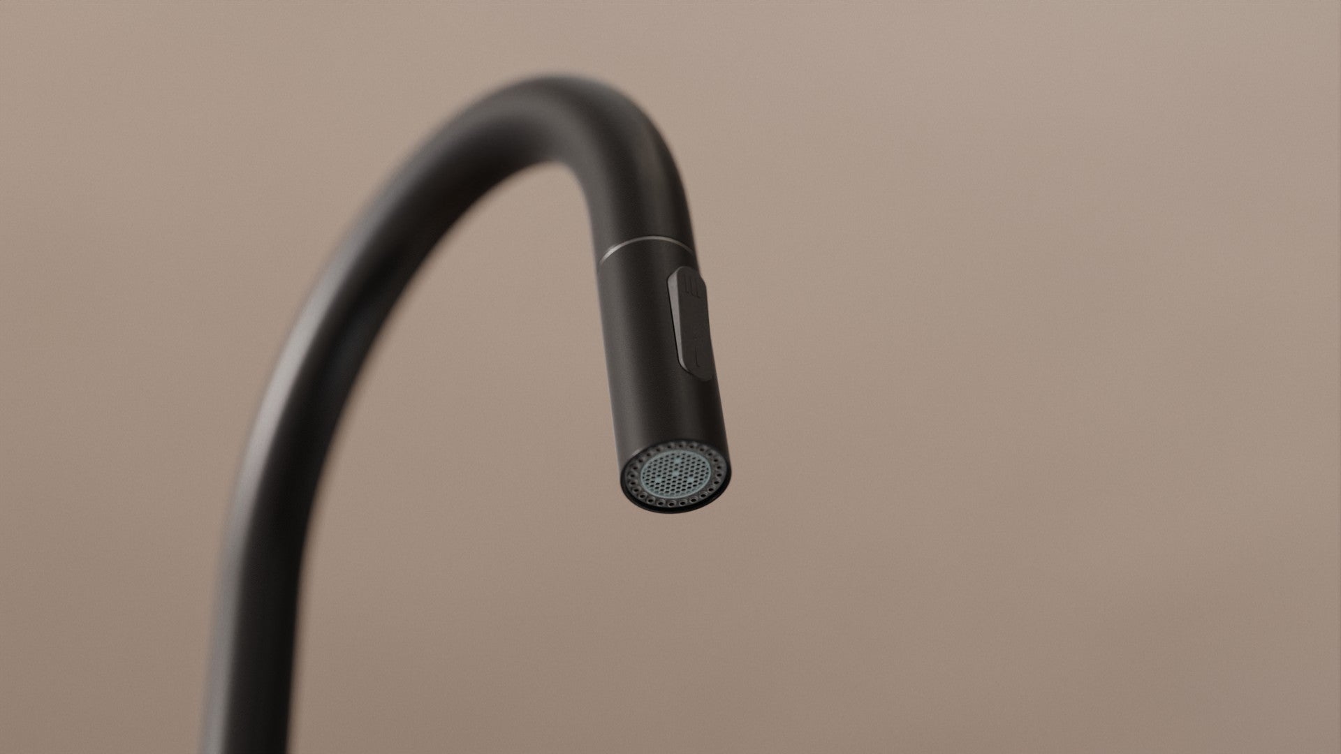 PRIMAGRAN Rubinetto da cucina 9010 nero con due tipi di getto, Rubinetto ad alta pressione, Rubinetto da cucina girevole a 360° - 8