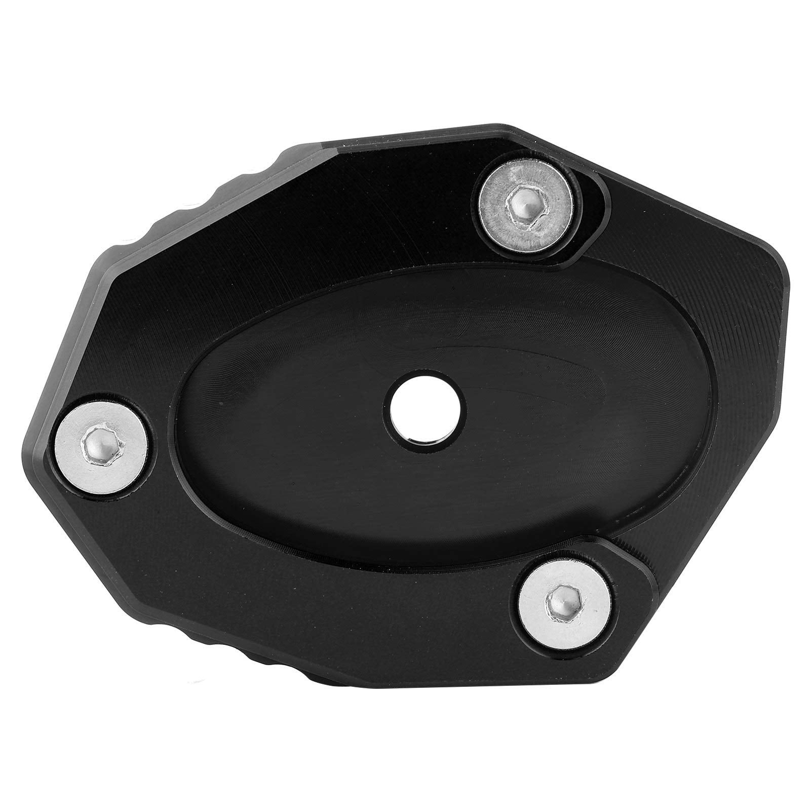 Aramox Supporto per cavalletto per Moto Moto, Durevole Supporto per cavalletto per Moto Piastra di Estensione per cavalletto Laterale Lega di Alluminio KSP-106-set Adatto per Z650 / Z900(Verde