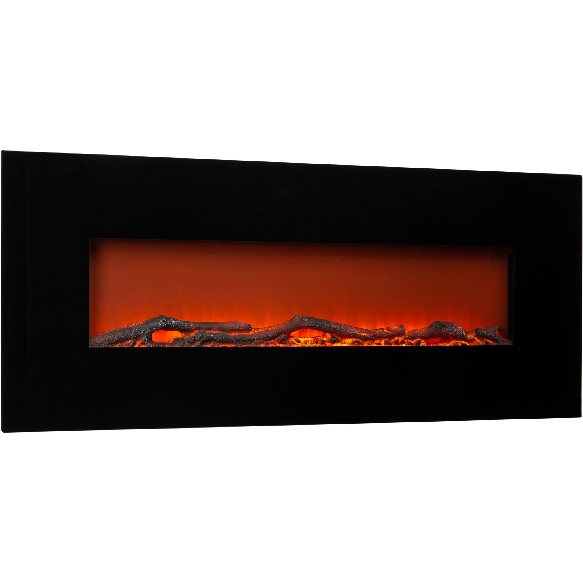 Cheminée électrique murale - Klarstein - 1600 W - cheminée encastrable avec telecommande - effet flamme LED - noir - 2