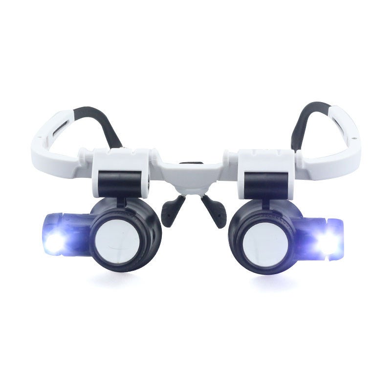 Lupa okularowa, 8X 15x 23x Nagłowna lupa z podświetleniem LED, lupa do czytania, lupa do tatuażu, naprawy 175*155*55mm