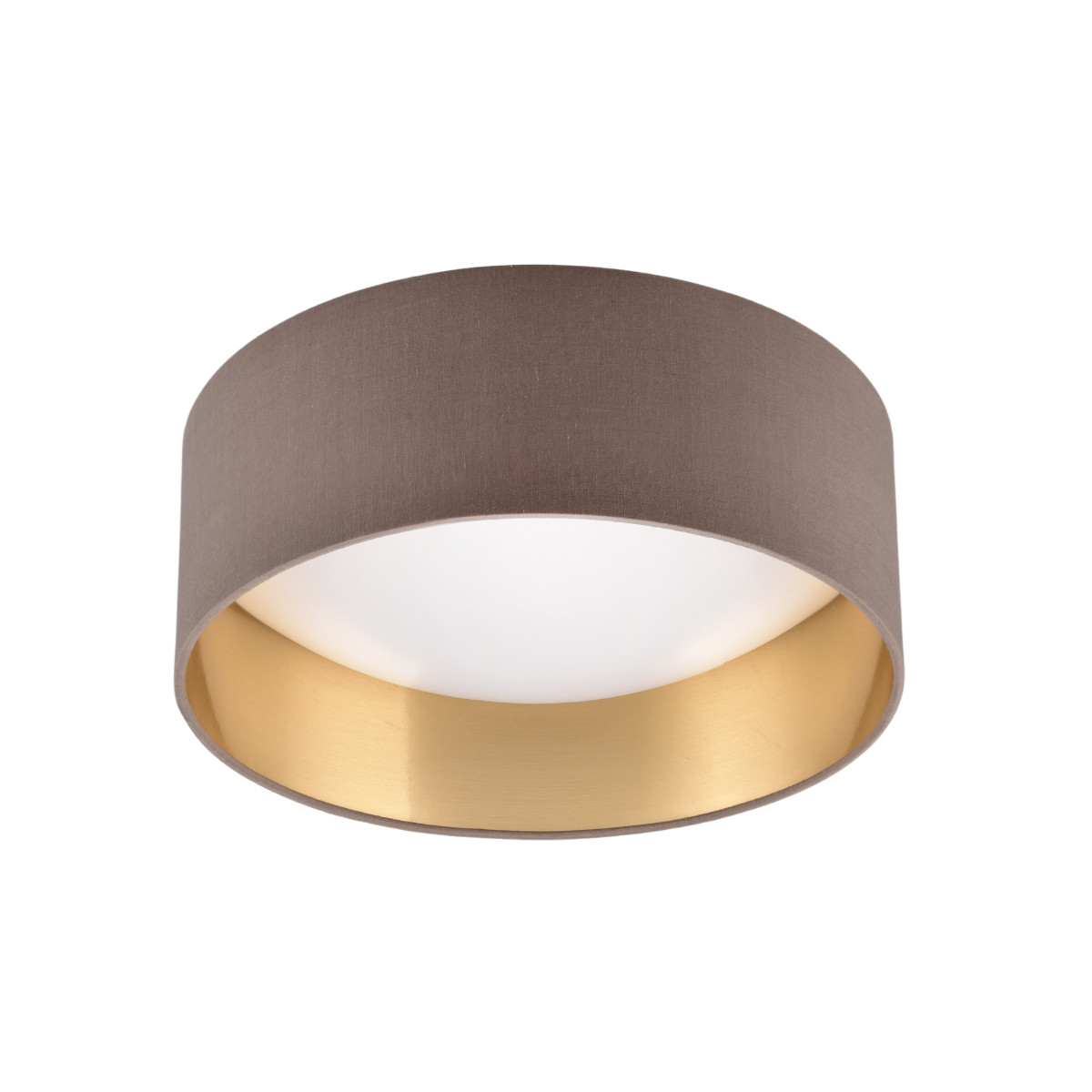 Plafon Locarno okrągły szaro-biały LED 12W 3000K 1160lm wym: 11 x 30 cm IP20 tkanina RL
