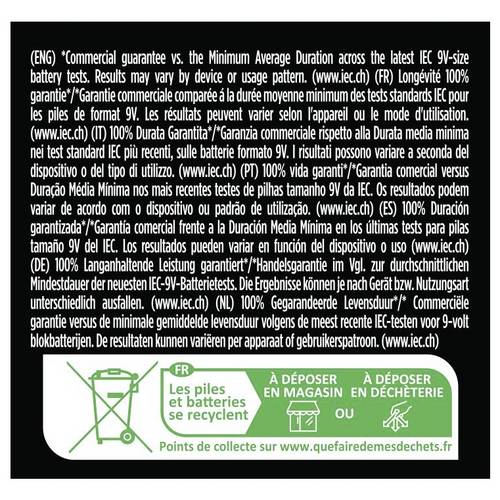 DURACELL PLUS POWER PILA 9V PP3 CONFEZIONE 4PZ MN1604B4 - 2