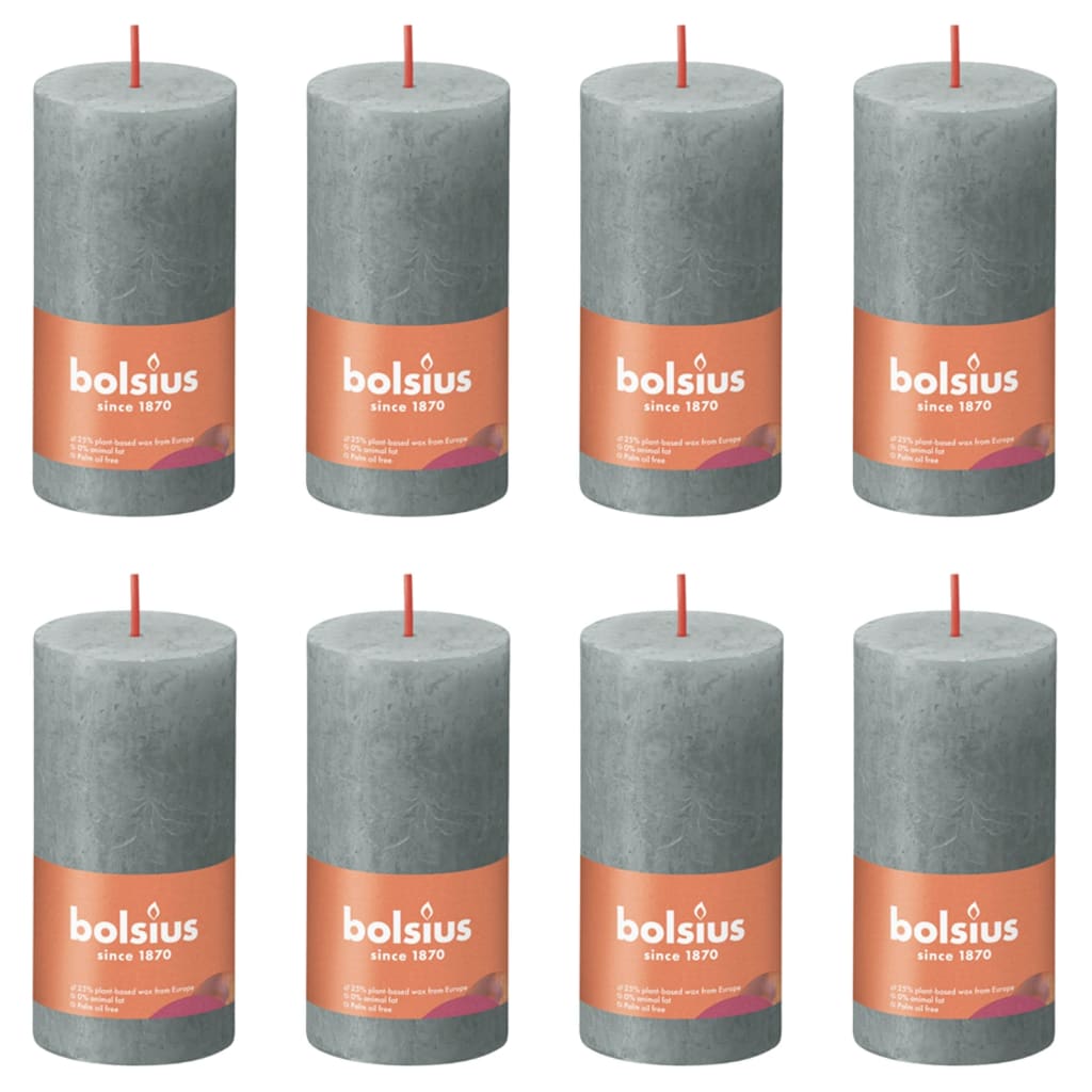 Set 6 Candele Rustiche Bolsius - Cera Vegetale Senza Olio Di Palma, Non Profumate - Foto 6