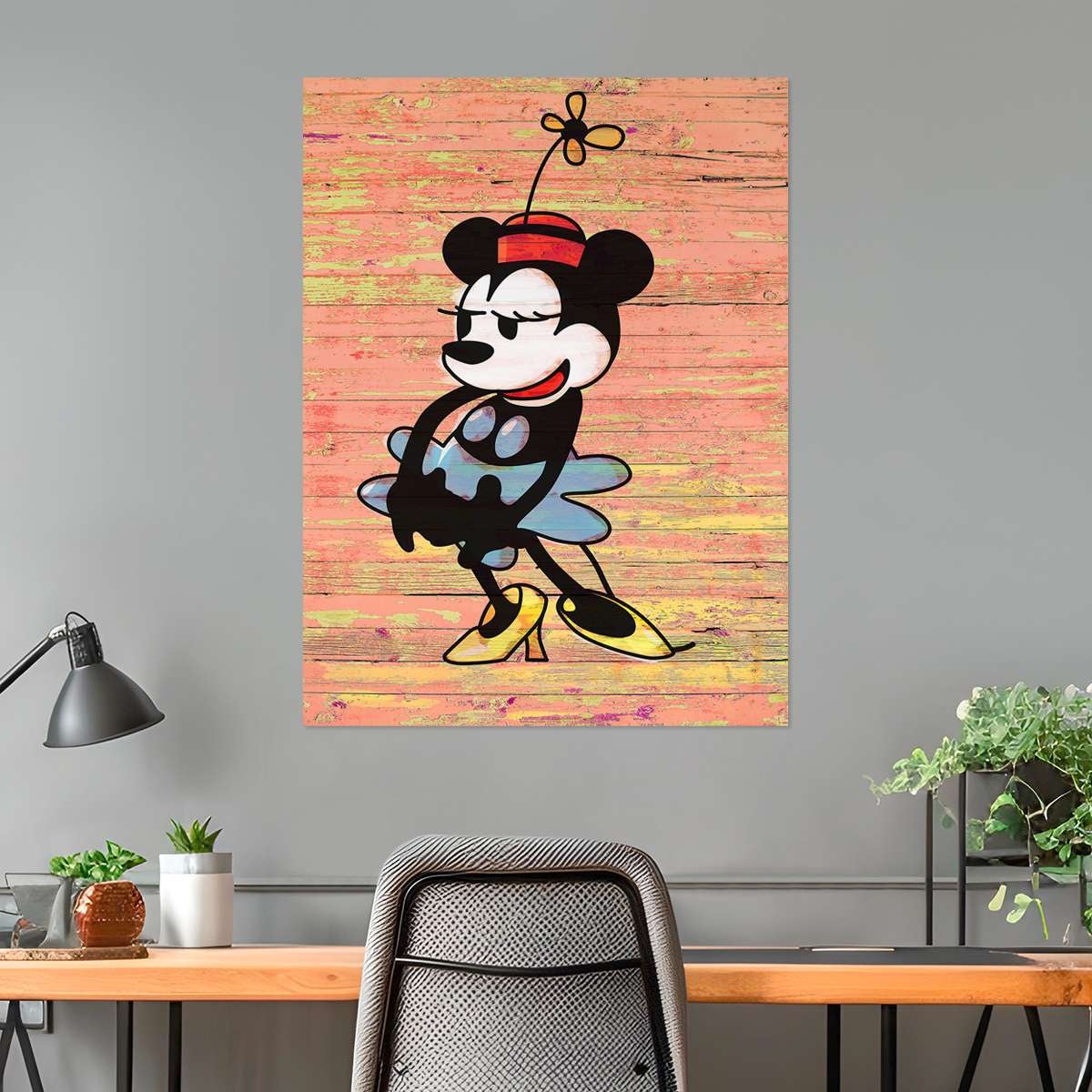 Poster topolino, Vintage Minnie (stampa su carta, 80X60 cm, senza cornice) - 3