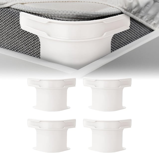 4 Attache Drap Housse, Tendeur Bloc Drap Housse Angle, Bloque Antidérapant Pince Drap Housse Matelas