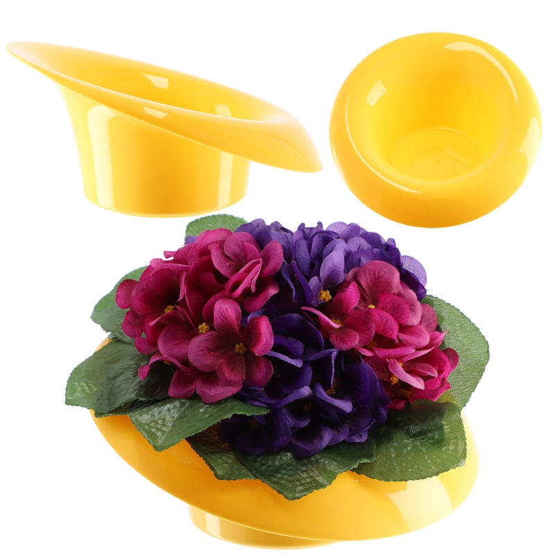 DONICZKA OSŁONKA DO KOMPOZYCJI KOMPOZYCJE STROIK BAZA IKEBANA ŻÓŁTA 9cm