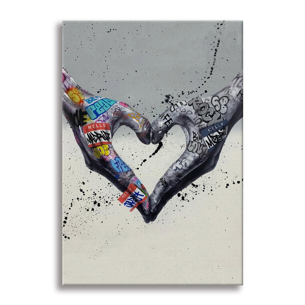 MyHeart4You – Współczesny obraz na płótnie na drewnianej ramie, 100x140 cm