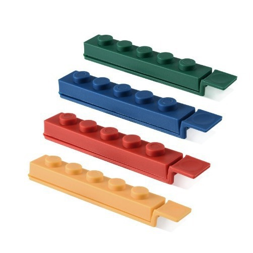 4 klipsy do zamykania torebek na żywność o długości 11,8 cm, zamykarka klipsowa do użytku kuchennego (4 kolory)
