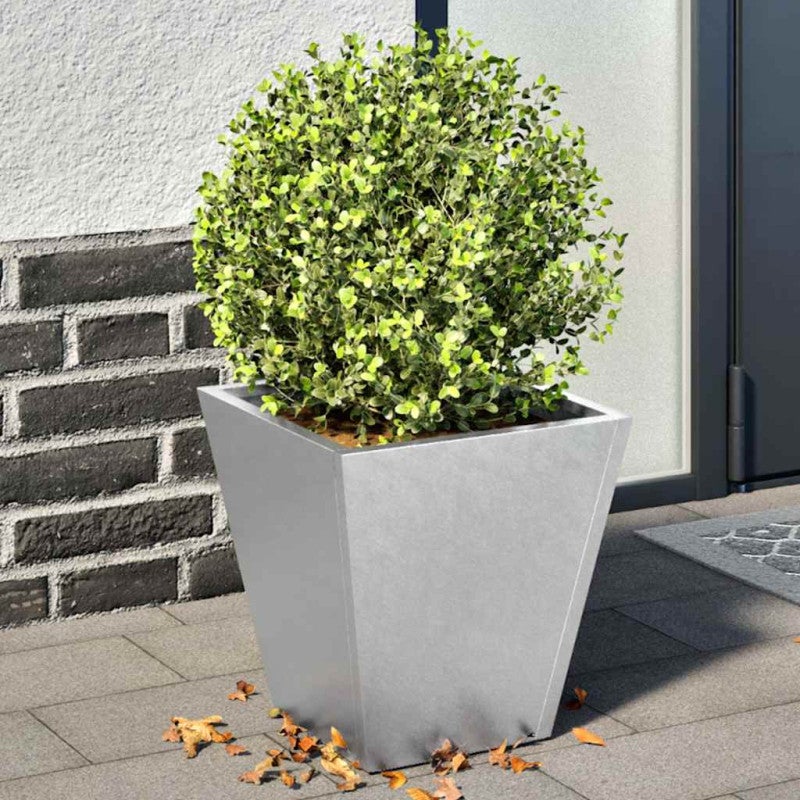 Donice ogrodowe, 2 szt., 30x30x30 cm, stal galwanizowana vidaXL
