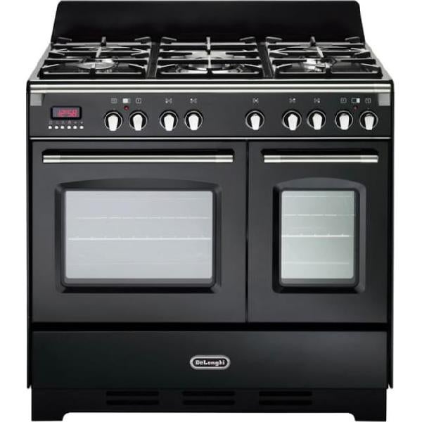 Cucina A Gas De Longhi MEM 965 NN - 5 Fuochi, Forno Elettrico Ventilato, 90x60 Cm, Nero - Foto 4