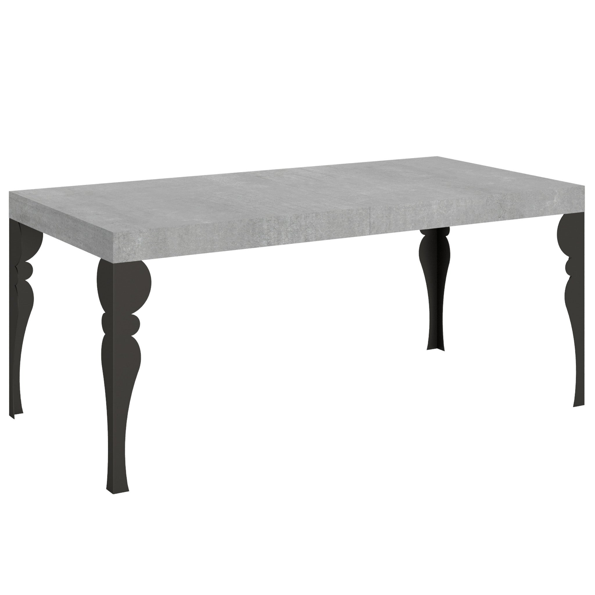 Stół rozkładany 90x180/284 cm Paxon Cement rama antracyt