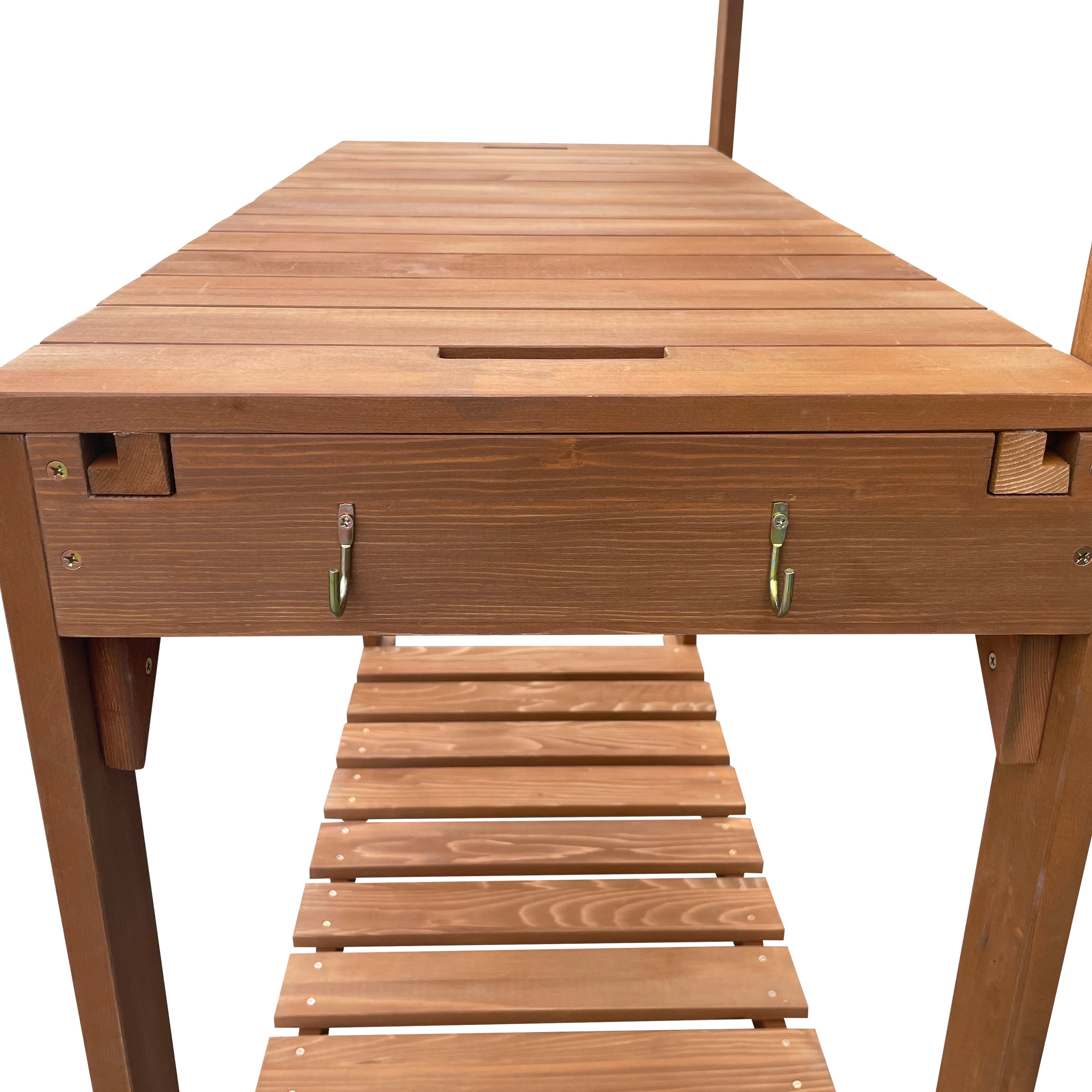 Axi Table De Rempotage, Avec Plan De Travail Coulissant, Marron - 100 X 46 X 140 Cm| Table De Jardinage Fsc 100 % Bois De Pruche - Espace De - 7