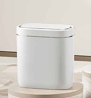 Couvercle Poubelle 40 Cm - Système Fermeture Anti-odeurs - Plastique ABS Pour Intérieur/extérieur