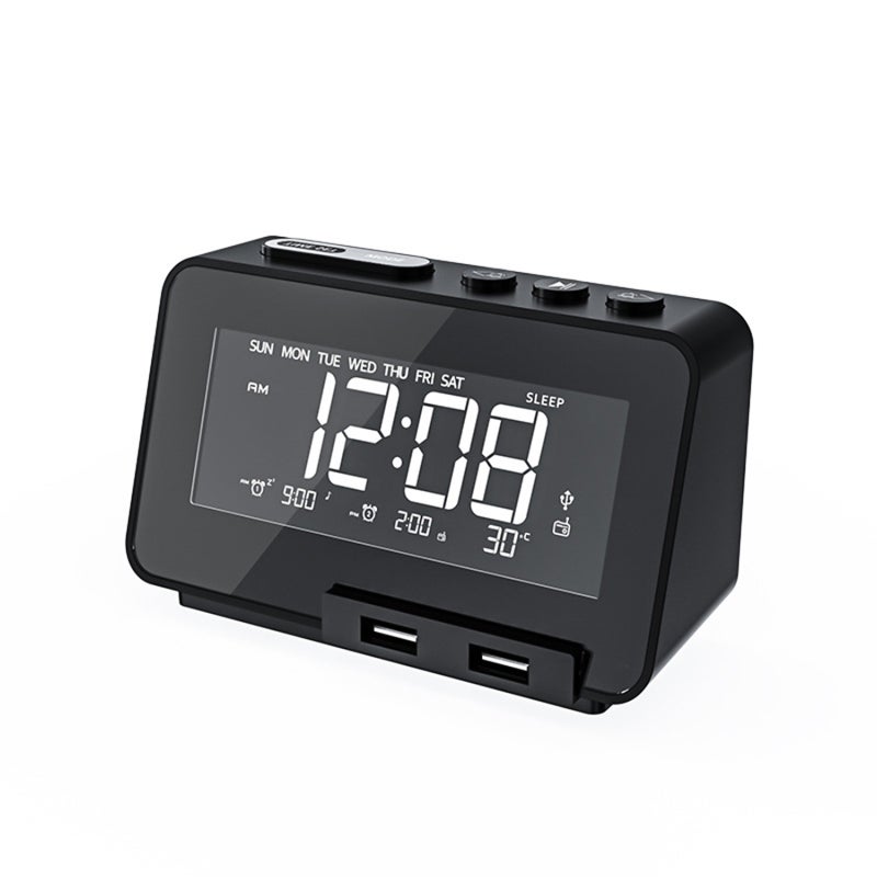 REVEIL SIMULATEUR D'AUBE-Réveil Multifonctionnel, Lampe Respiratoire De