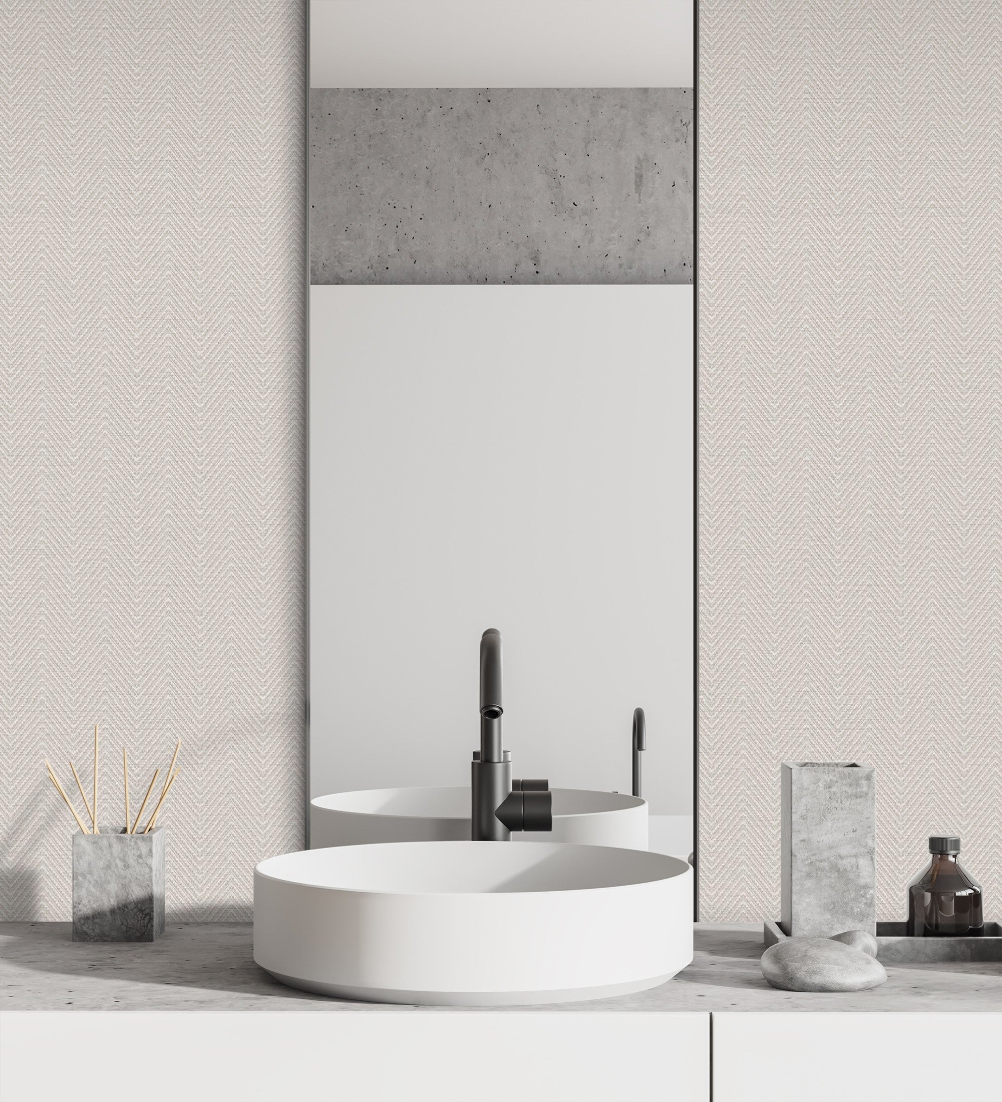 Papel pintado vinílico lavable de espigas con textura en relieve - Delhi 680976 de GAULAN - Rollo de 10 m x 1,06 m - 6