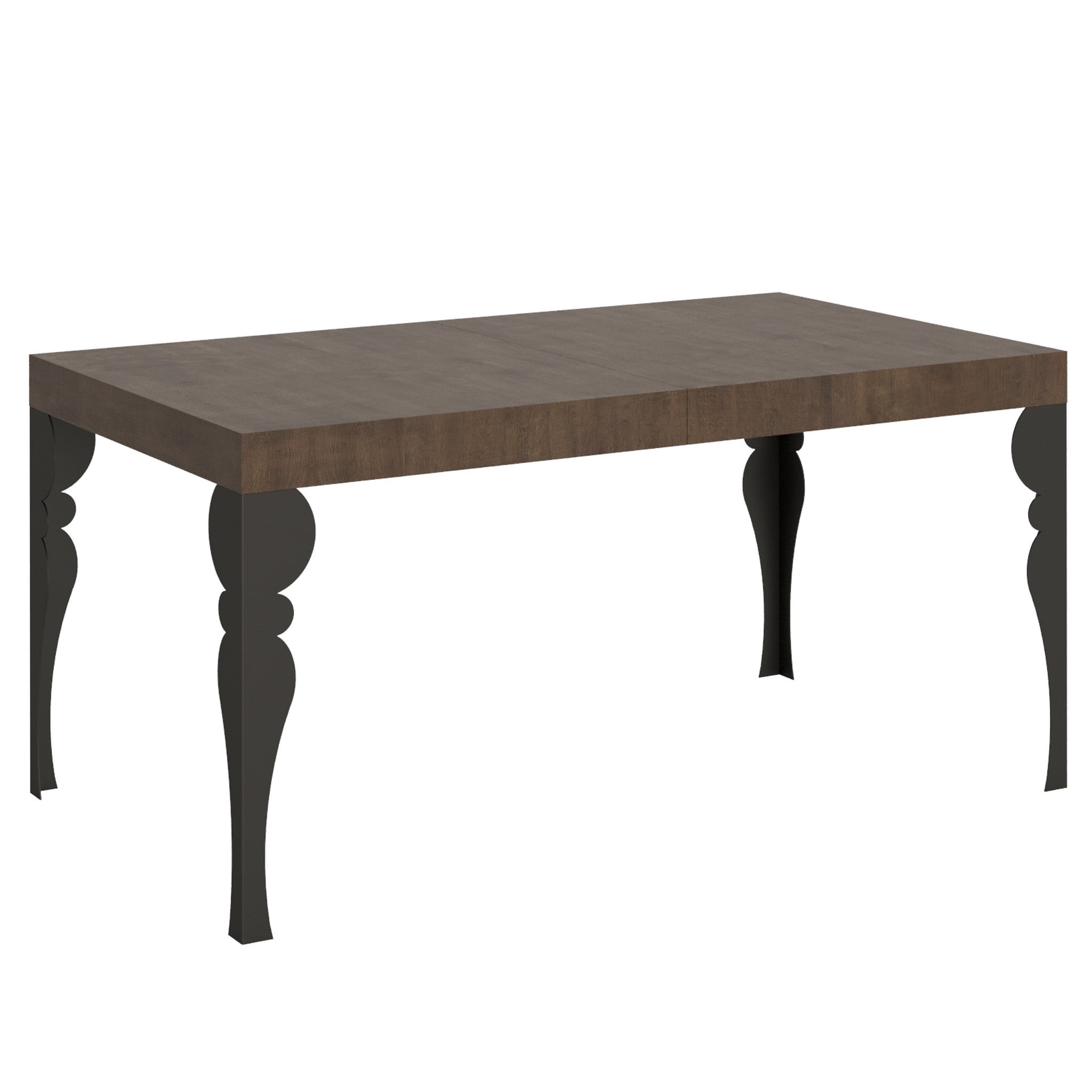 Stół rozkładany 90x160/264 cm Paxon orzech antracyt rama