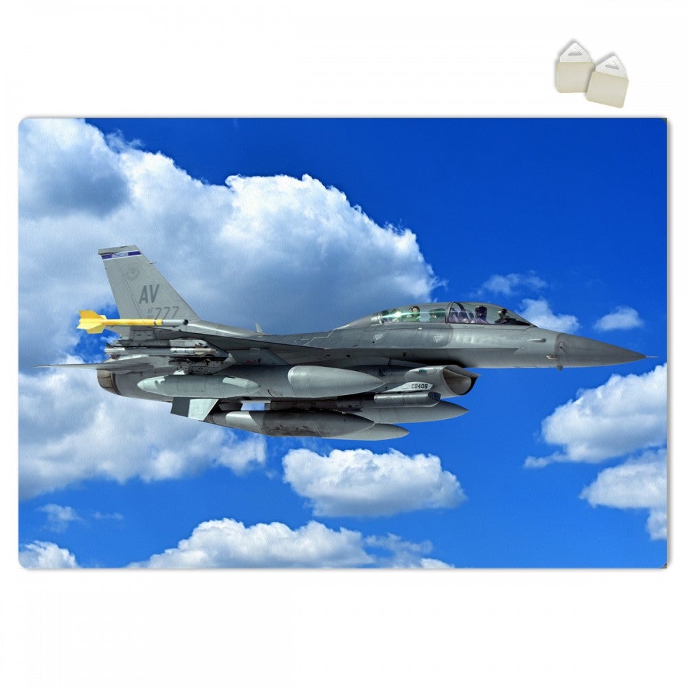 Jet f16 - estructura poster en pvc forex expandido espesor 3 mm - tamaño 100x70 cm