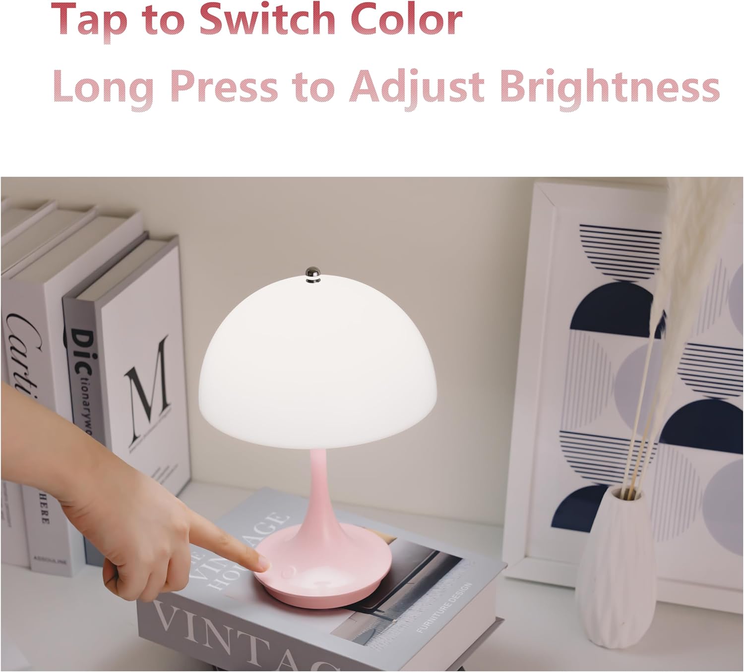 Lampada A Fungo In Vetro LED Con Telecomando: Atmosfera Soft Con Timer E 3 Colori (USB) - 5