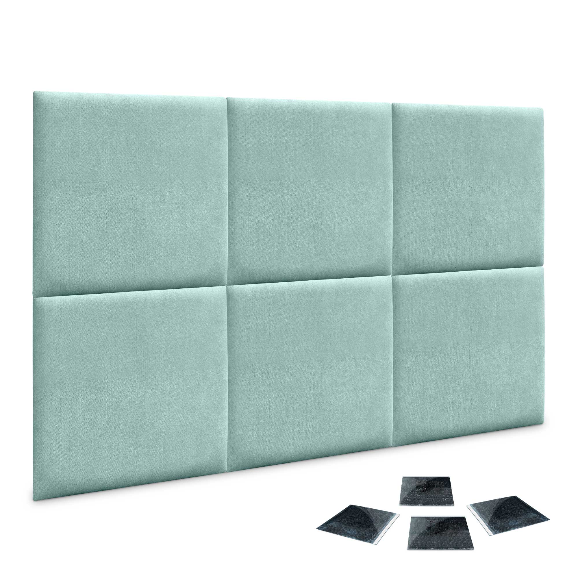 Lot De 6 Panneaux Acoustiques Autocollants Noyer Clair - Insonorisation Et Décoration Murale 180x120cm