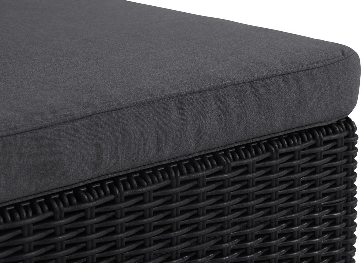 Salon de jardin California Canapé 3 places + Pouf + Table basse - Anthracite - KETER - 4