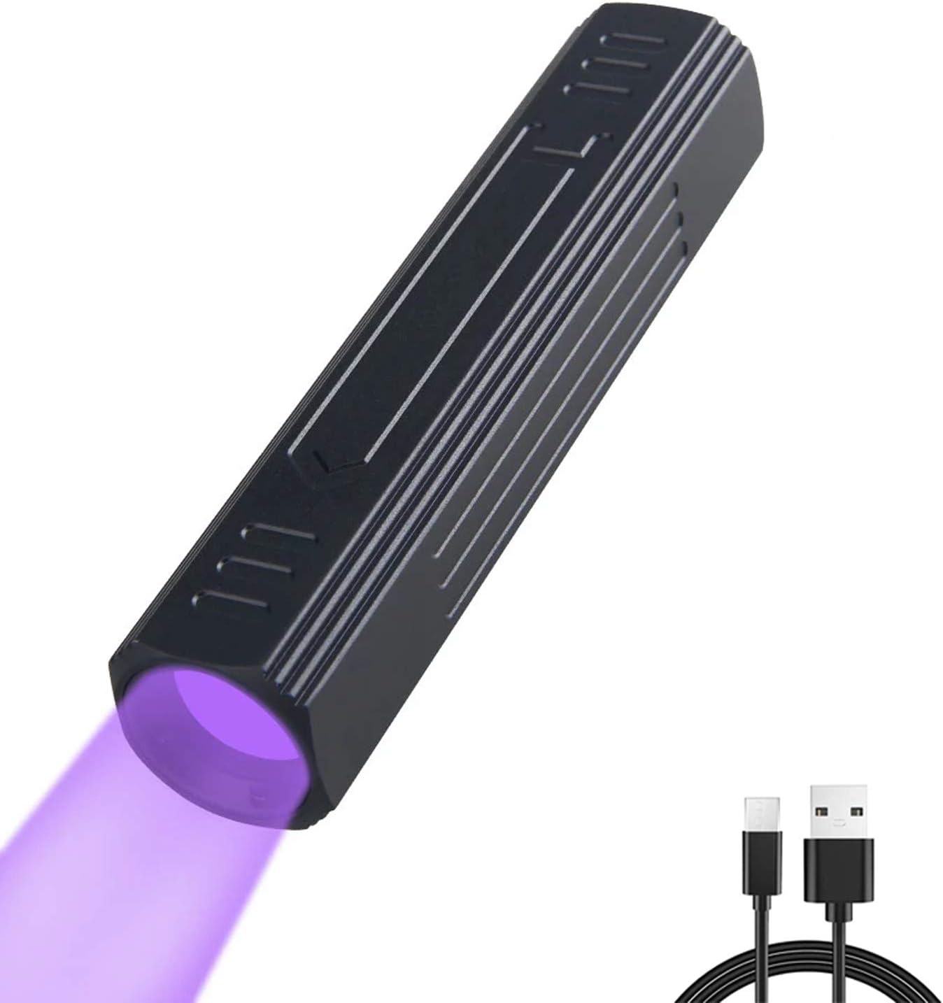 Alonefire X901UV 10W 365nm Lampe Torche UV LED Puissante Rechargeable USB Ultraviolet Lère Noire