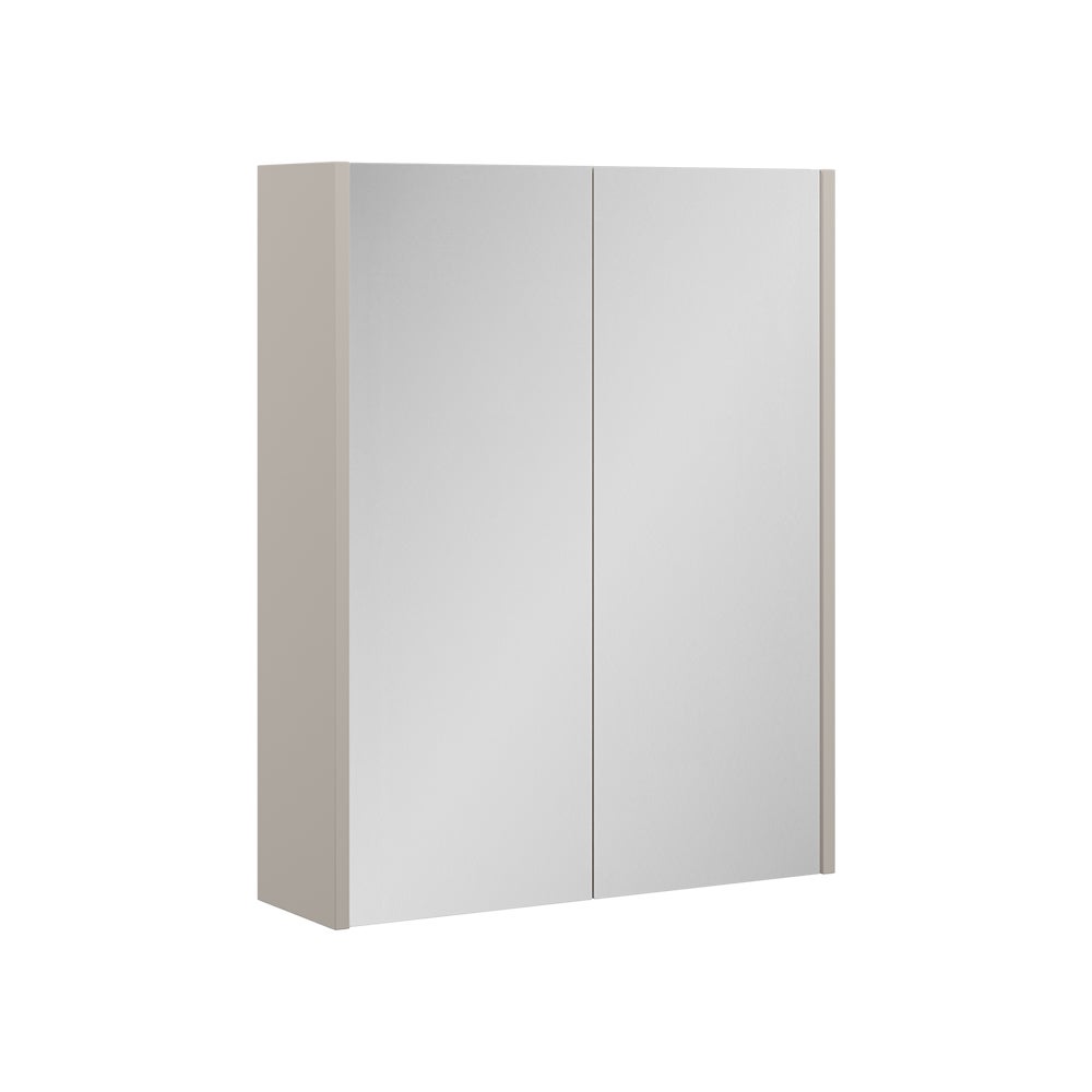 Vicco Szafka z lustrem w łazience Ruford, Kaszmir, 60 x 75.8 cm z 3 zamkniętymi przedziałami