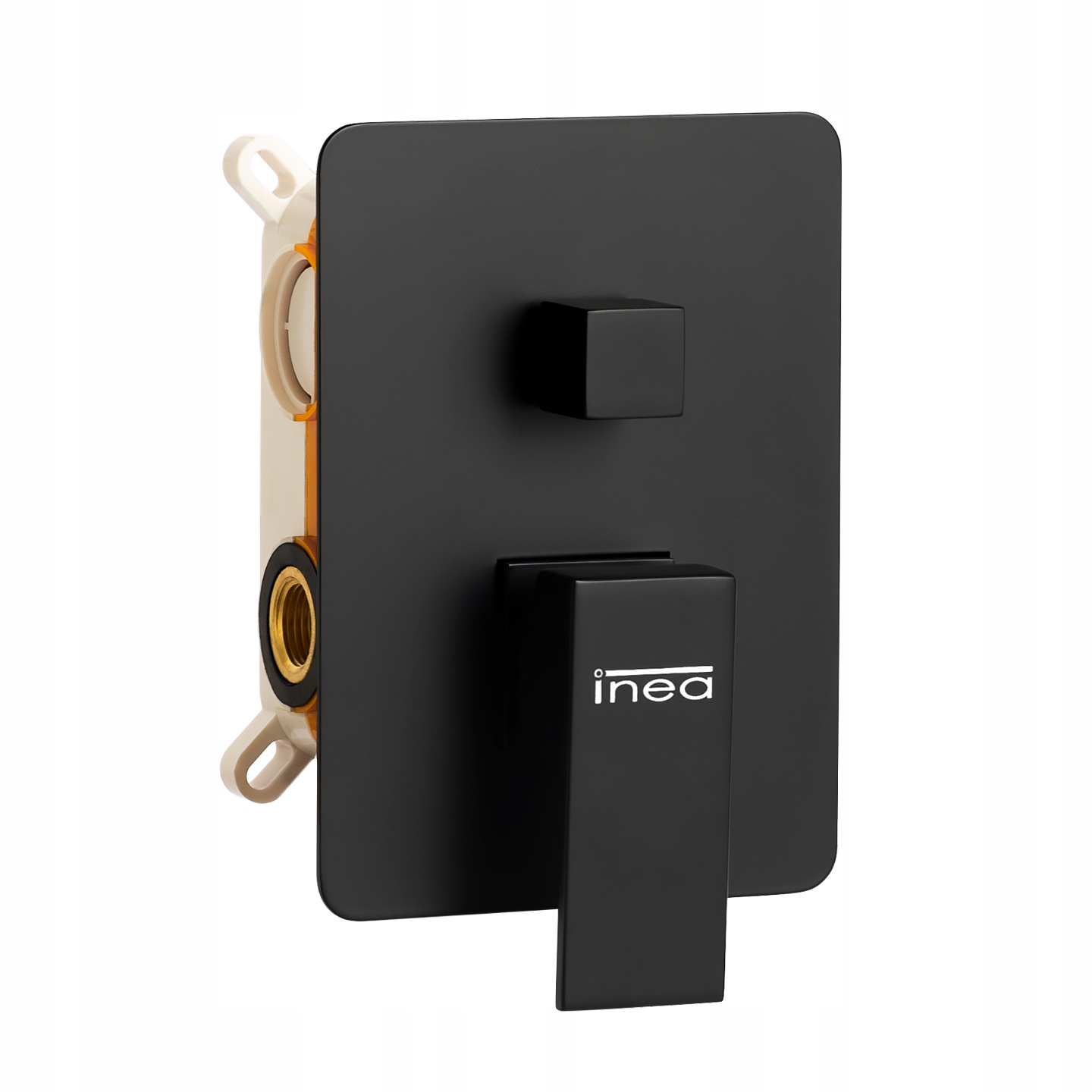 CZARNY ZESTAW PODTYNKOWY CZARNA BATERIA PRYSZNICOWA PODTYNKOWA MATOWA INEA