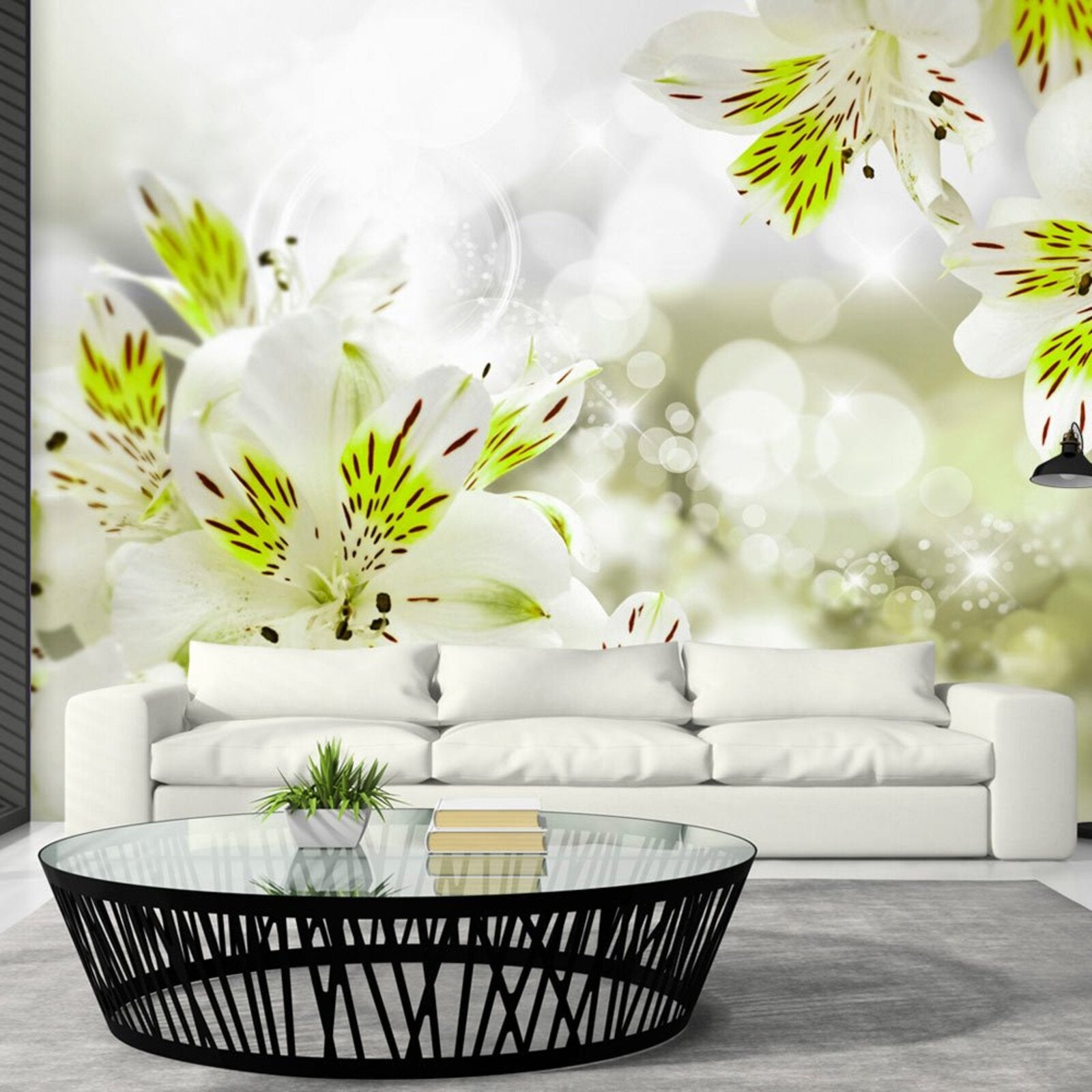 Papel Pintado 3D Efecto Seda – Plumas Blancas, 300x210 Cm, Personalizable Hasta 8 M, Para Salón, Dormitorio, Cocina