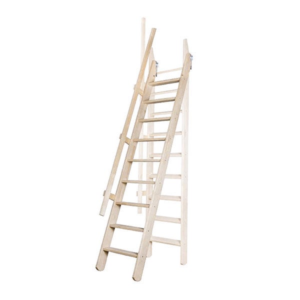 Echelle de meunier : 55cm de large - Couleur : Bois Naturel - 1 rampe - MSP/BN