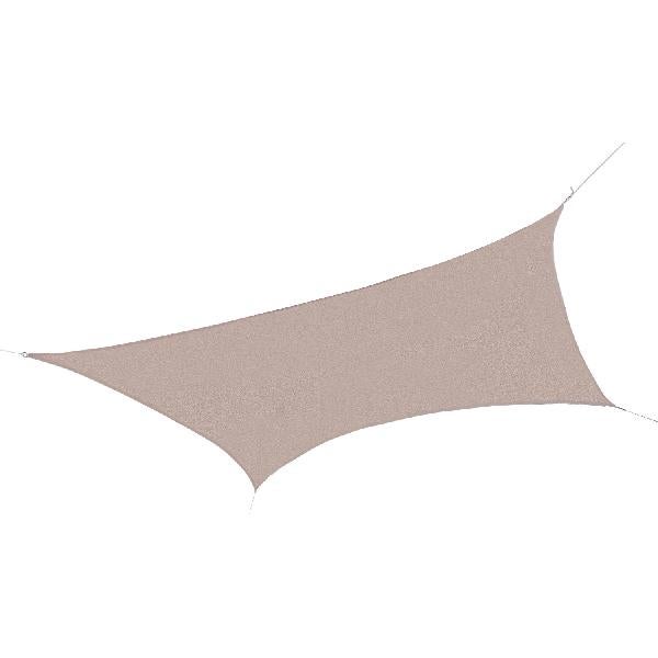 Vela Ombreggiante 4x6 Metri - Colore Ecrù, Grado Copertura 70%, Materiale HPDE, Con Sacco Trasporto