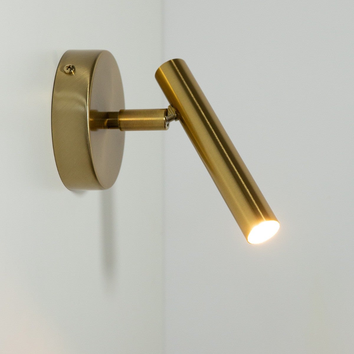 Kinkiet nowoczesny SOPEL złoty szczotkowany 1xG9x3W wym: 15x10x16 cm IP20 Sigma Lighting - 2