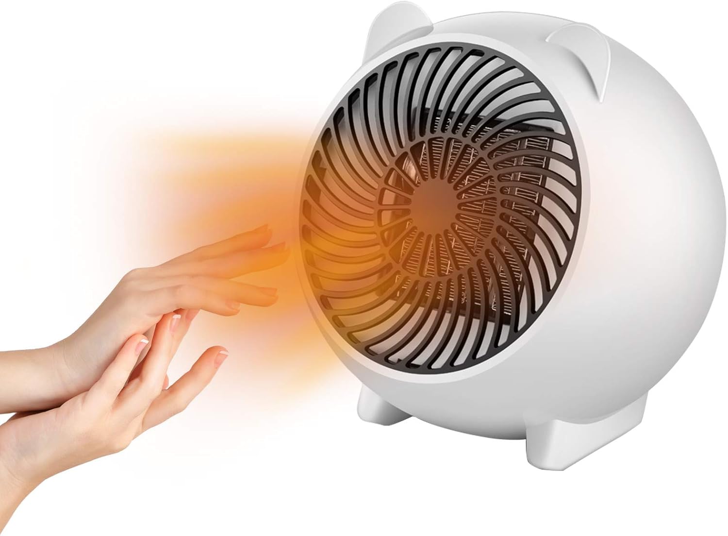 Miniaturowy grzejnik z wentylatorem, przenośny grzejnik, szybkie nagrzewanie, zabezpieczenie przed przegrzaniem i przewróceniem, bezpieczny i przenoś
