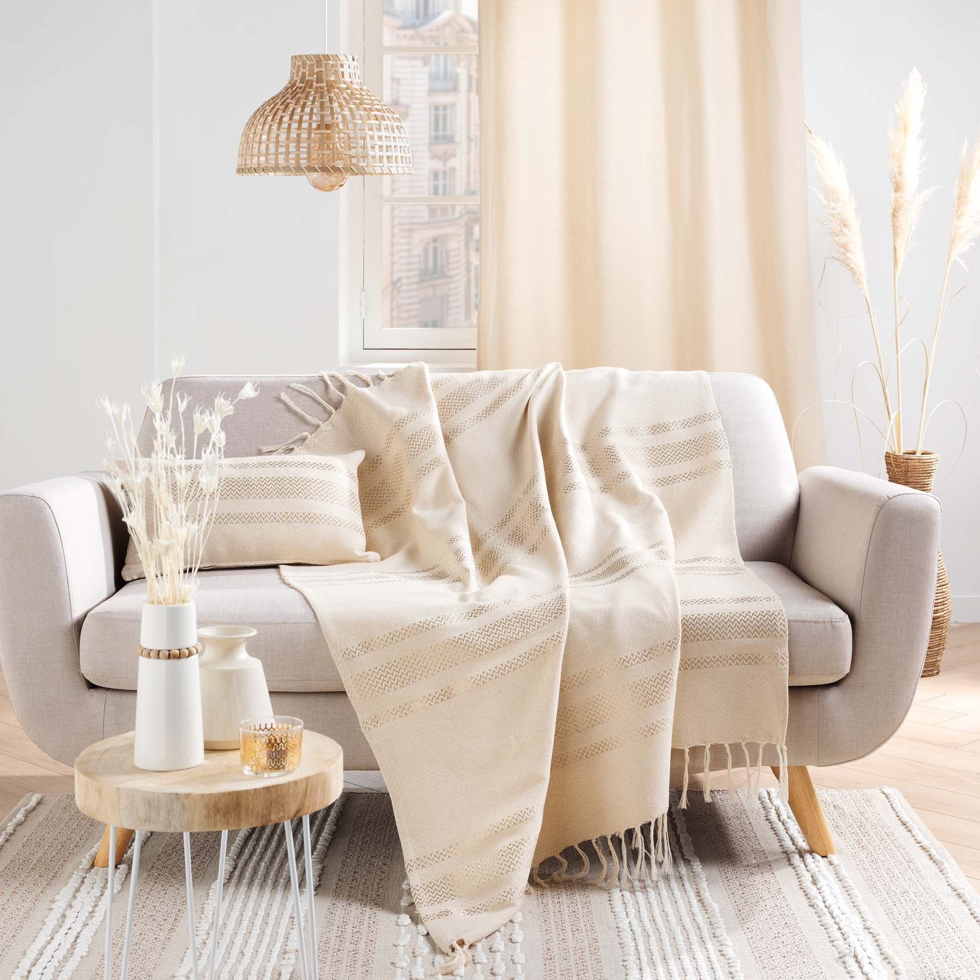 Coussin décoratif DORELINE, coton, Douceur d'intérieur - 3