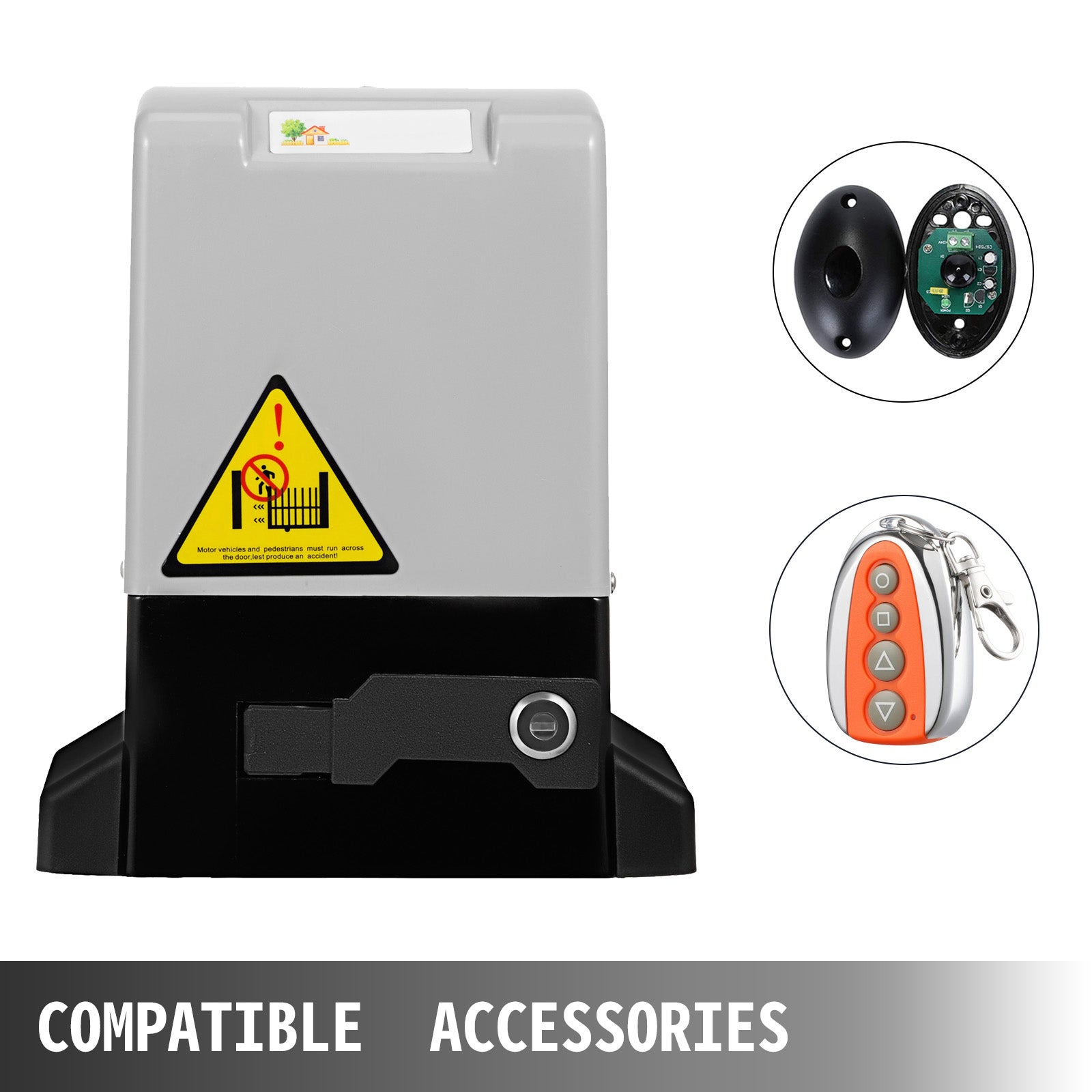 Apriporta Garage SucceBuy 600 lbs Telecomando Attuatore per Porta Scorrevole 1300 lbs con Telecomando - 9