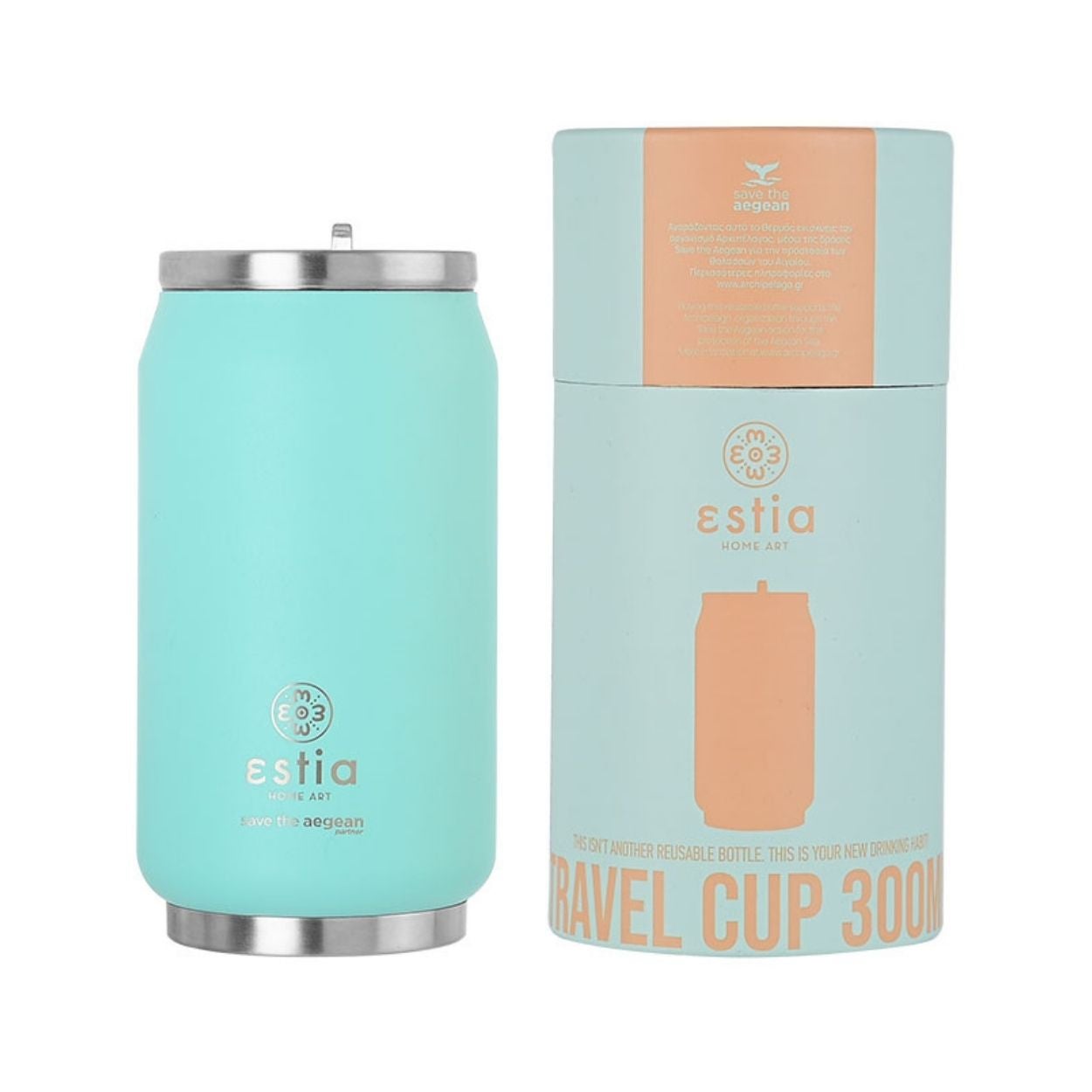 Kubek termiczny Bermuda Green Estia stal nierdzewna zielony 300 ml 1 szt.
