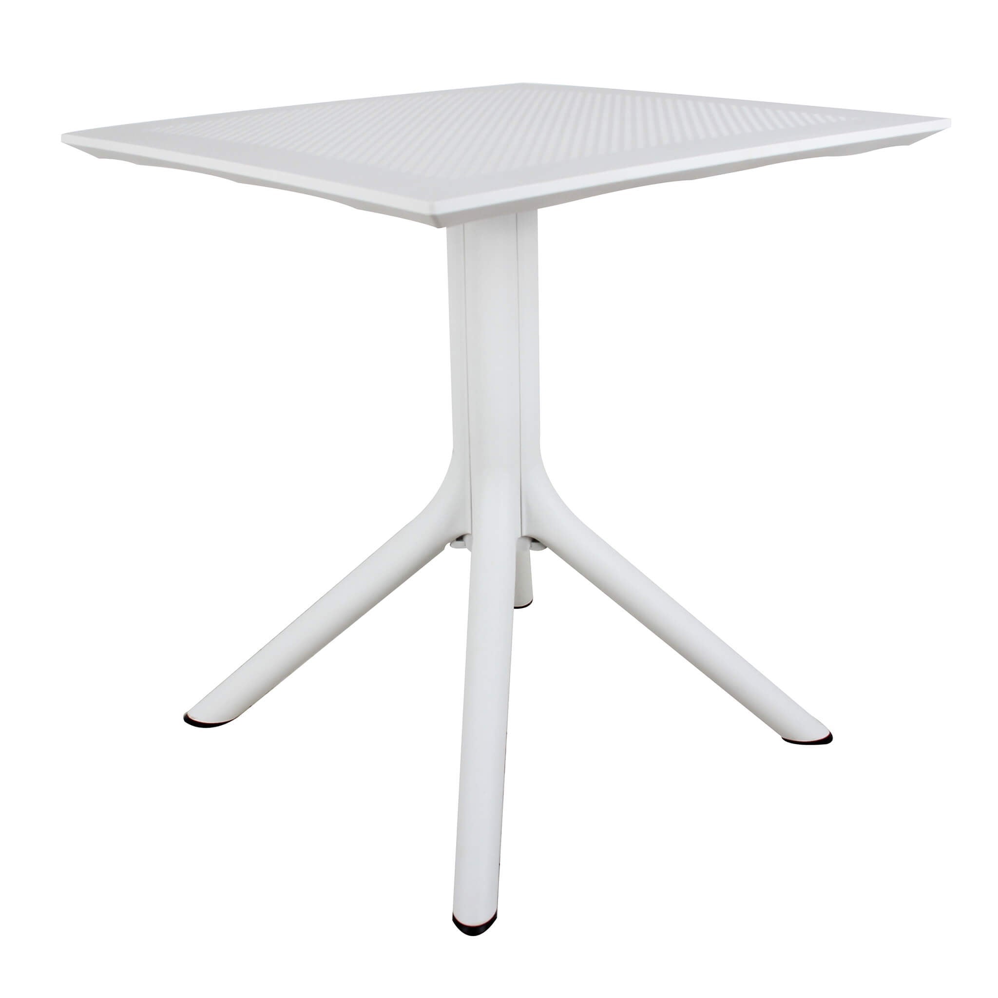 Table à manger de jardin carré en Polypropylène Multicouleur 4 places ...
