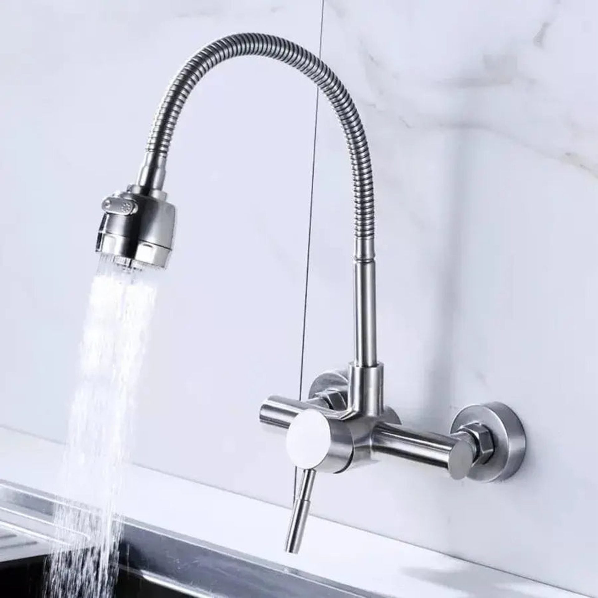 Baterie Bucatarie Inox SUS304 Satinat CF014